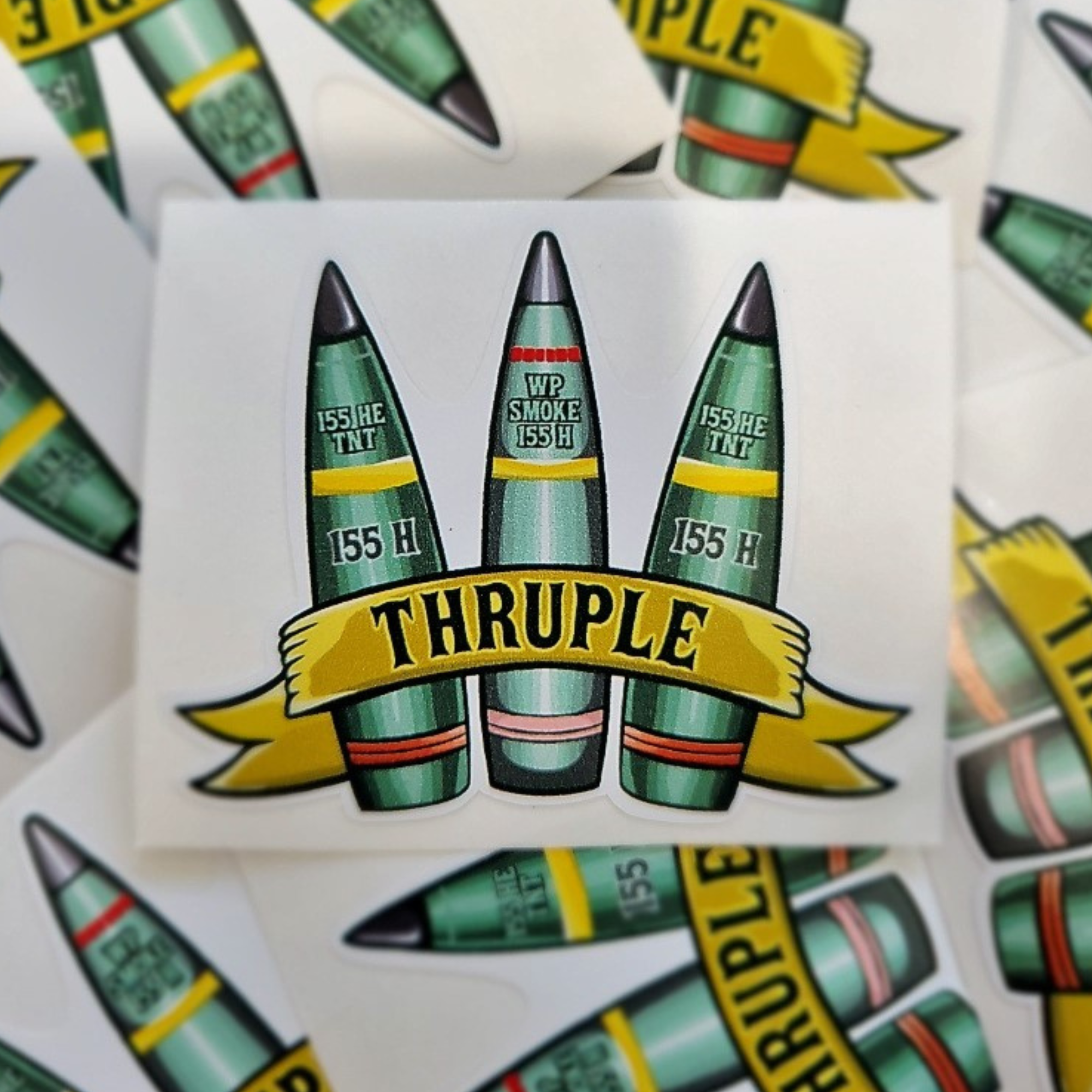 Thruple Sticker