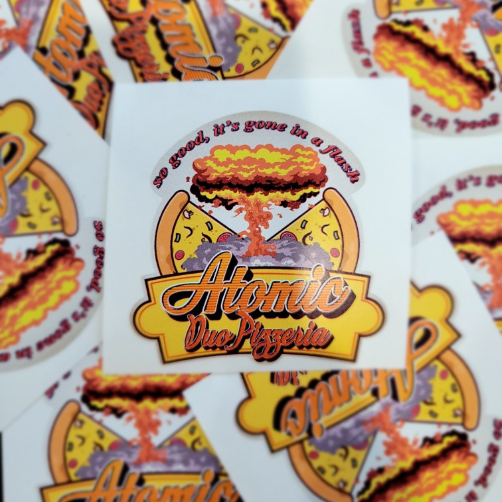 Atomic Duo Pizzeria Sticker