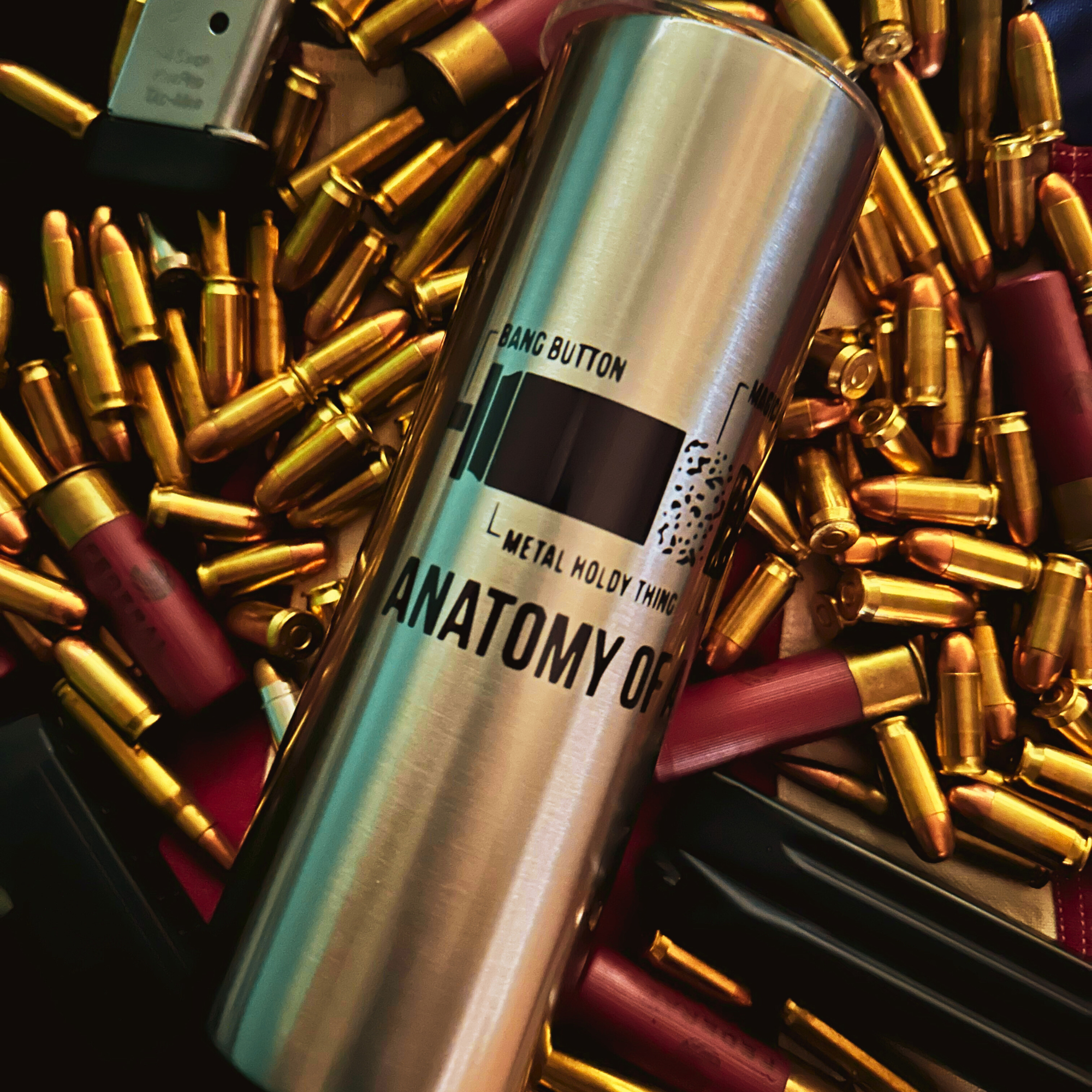 20oz Anatomy of a Pew Tumbler - Military Inspired, Insulated Drinkware.