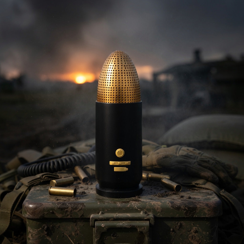 9mm Bullet Portable Bluetooth Speaker (Black)