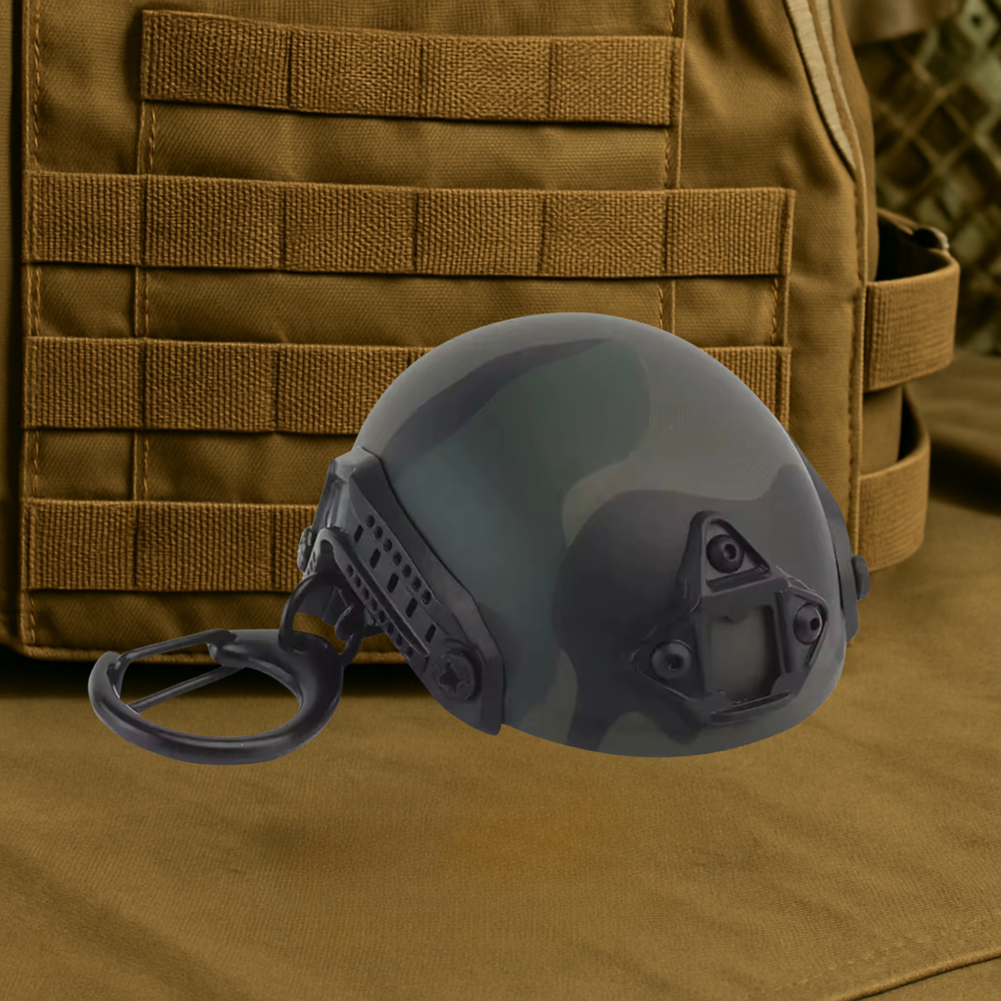 Tactical Helmet Bottle Opener Keychain - Pop Smoke Edition