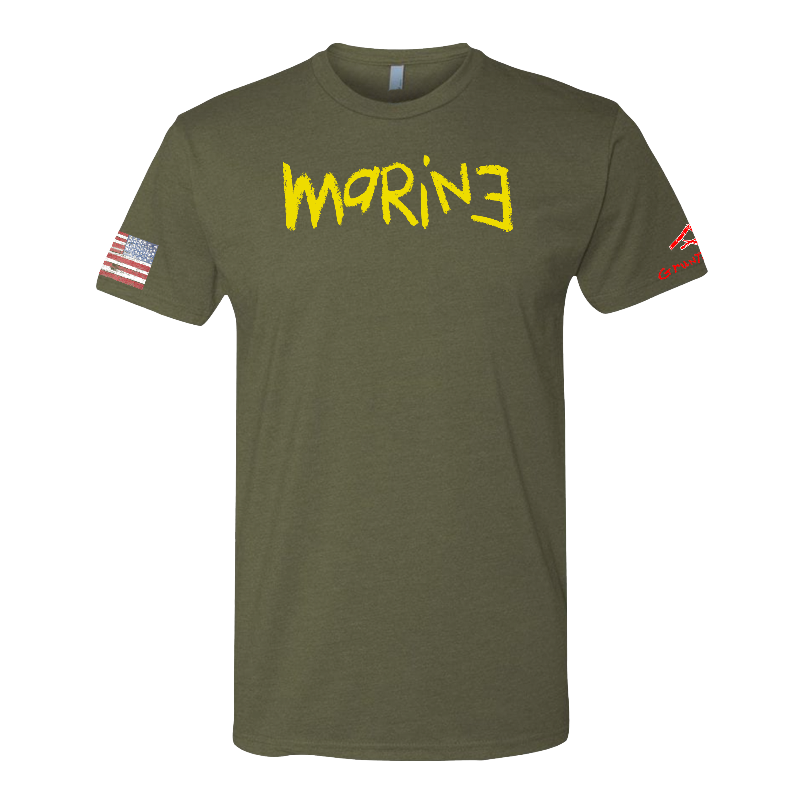 MARINE YELLOW Crayon Shirt (OD OR CHARCOAL GRAY)