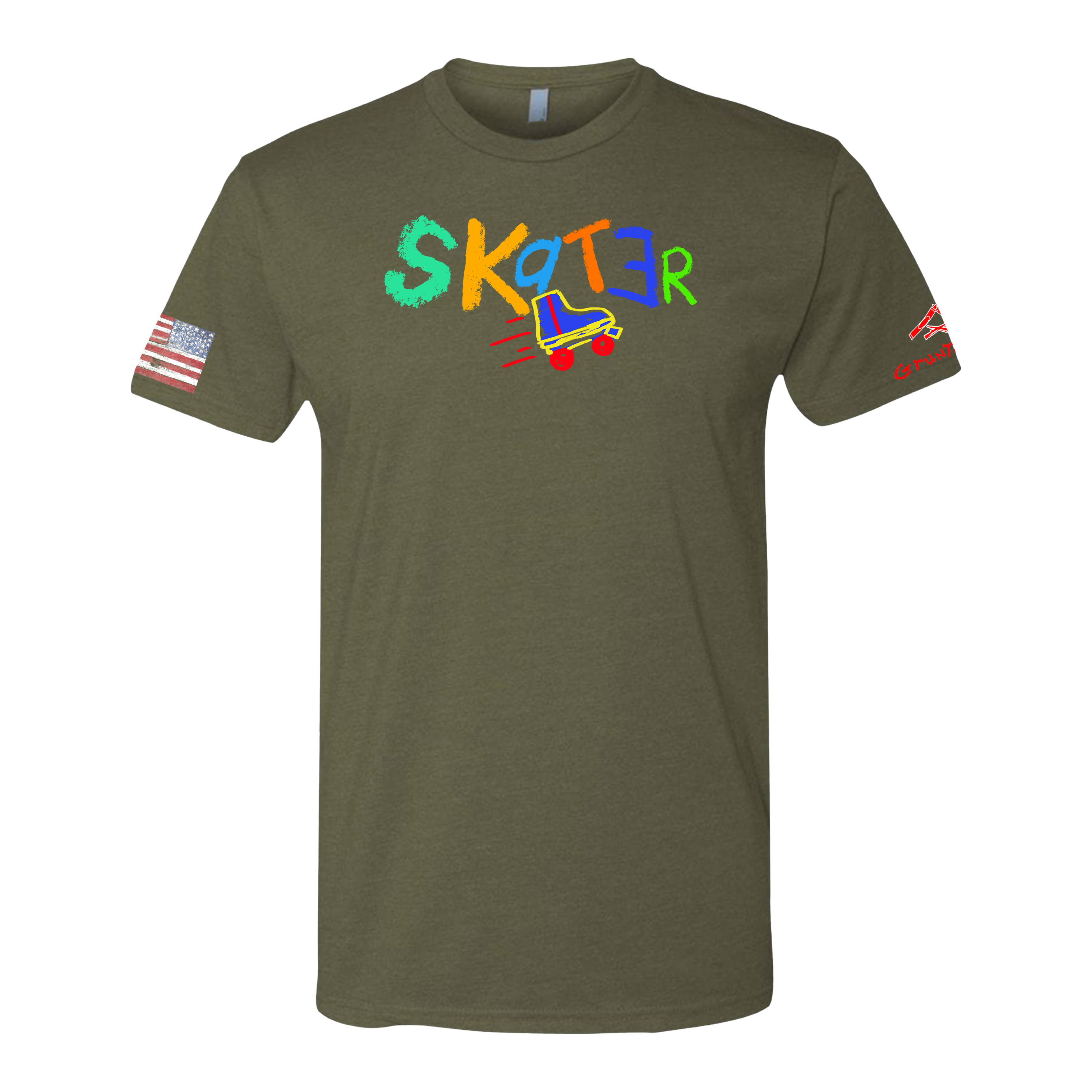 SKATER Crayon Shirt (OD OR CHARCOAL GRAY)