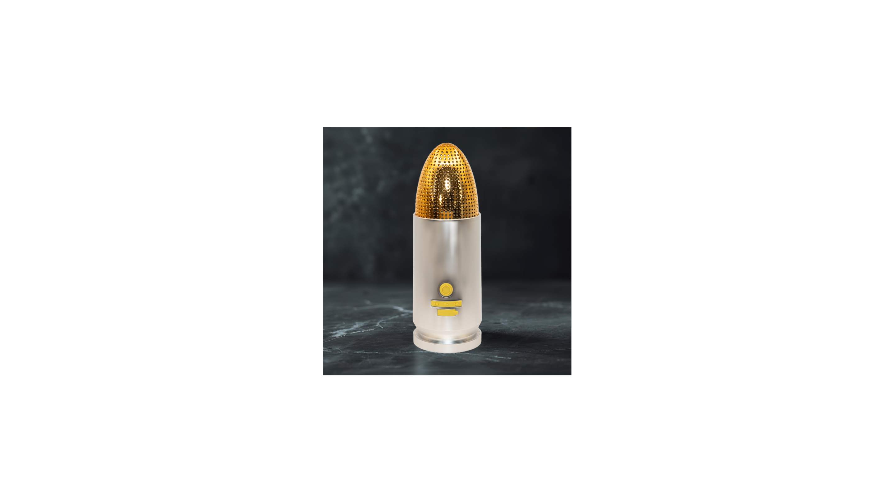 9mm Bullet Portable Bluetooth Speaker (Nickle)