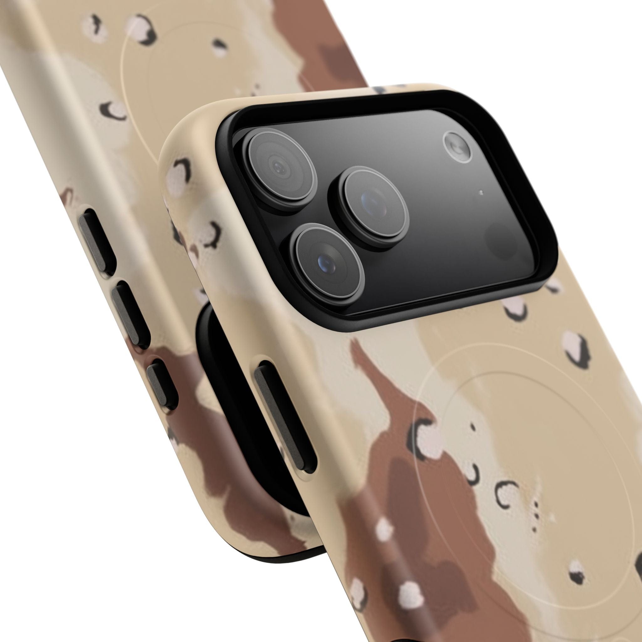 Chocolate Chip Camo Tough Magnetic iPhone Case