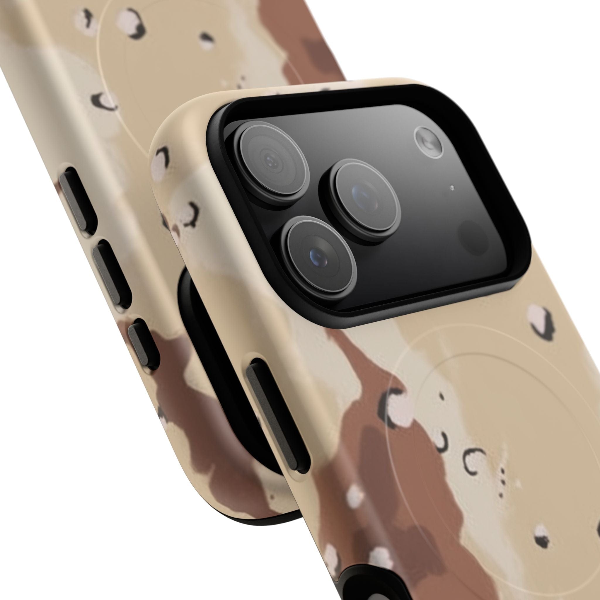 Chocolate Chip Camo Tough Magnetic iPhone Case