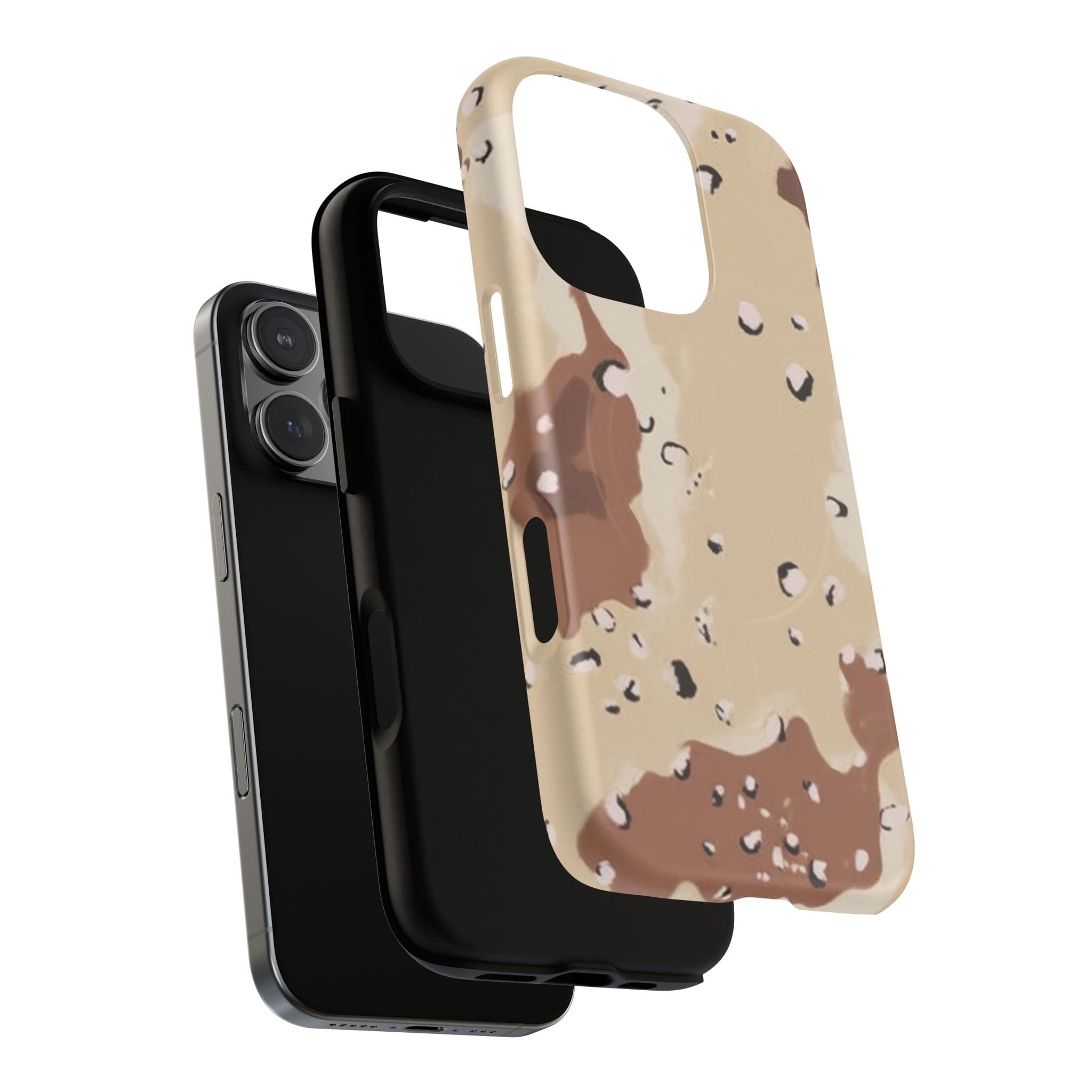 Chocolate Chip Camo Tough Magnetic iPhone Case