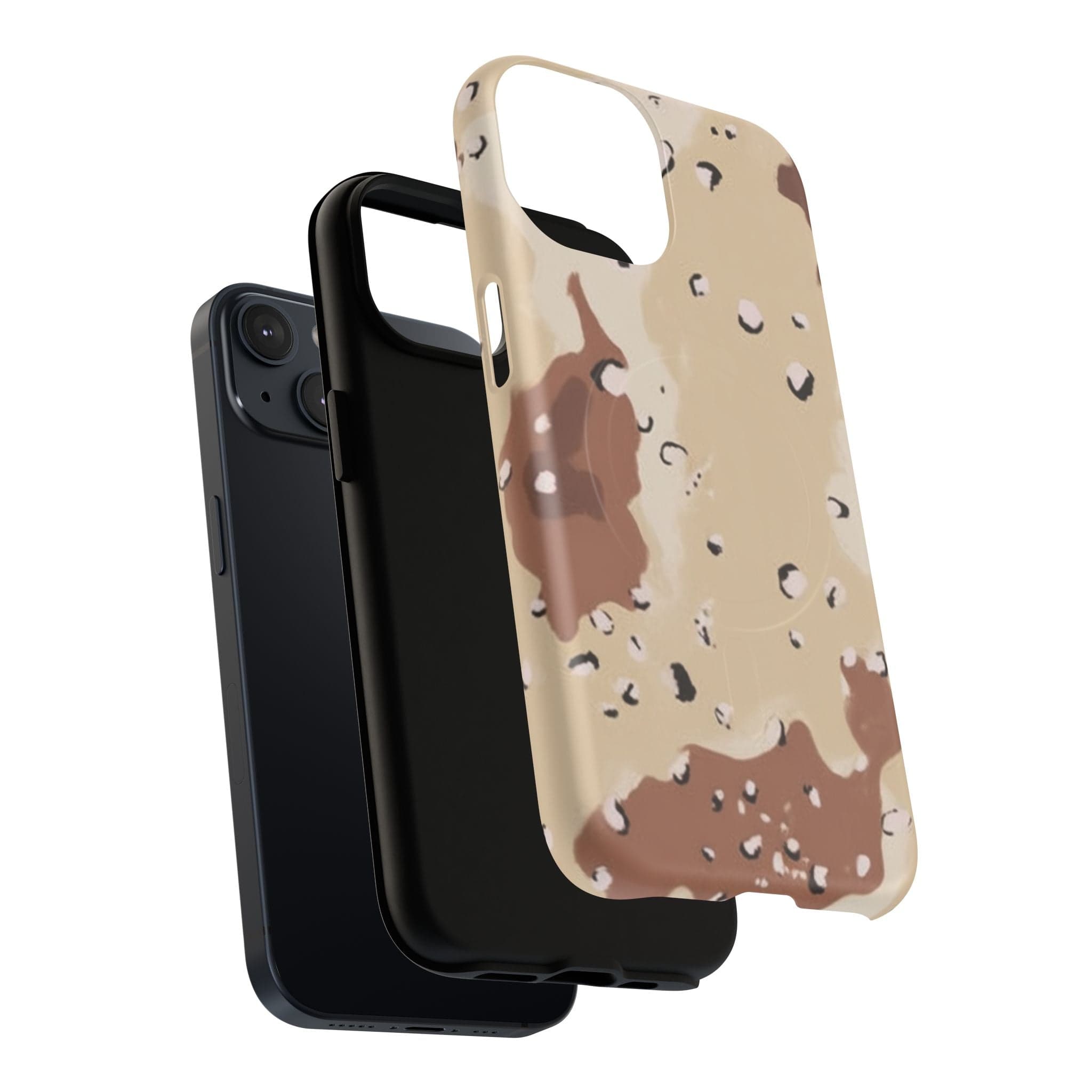 Chocolate Chip Camo Tough Magnetic iPhone Case