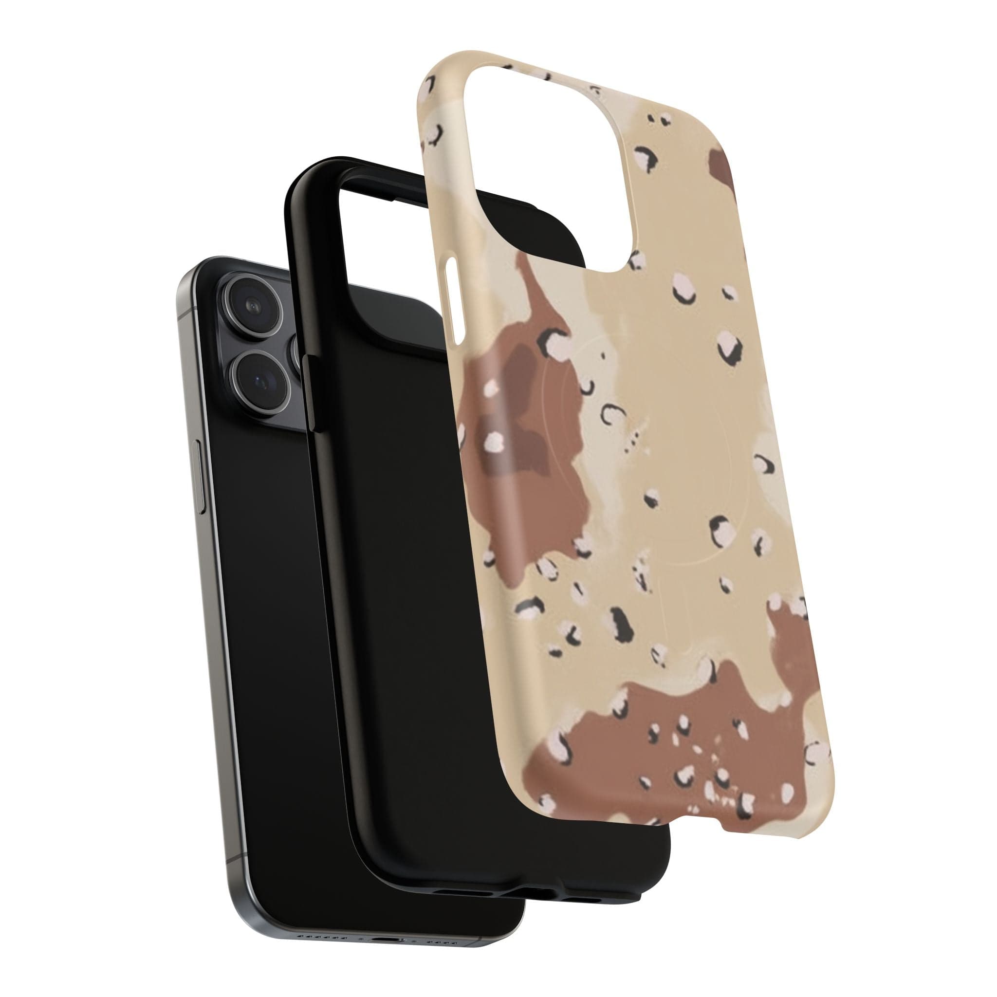 Chocolate Chip Camo Tough Magnetic iPhone Case