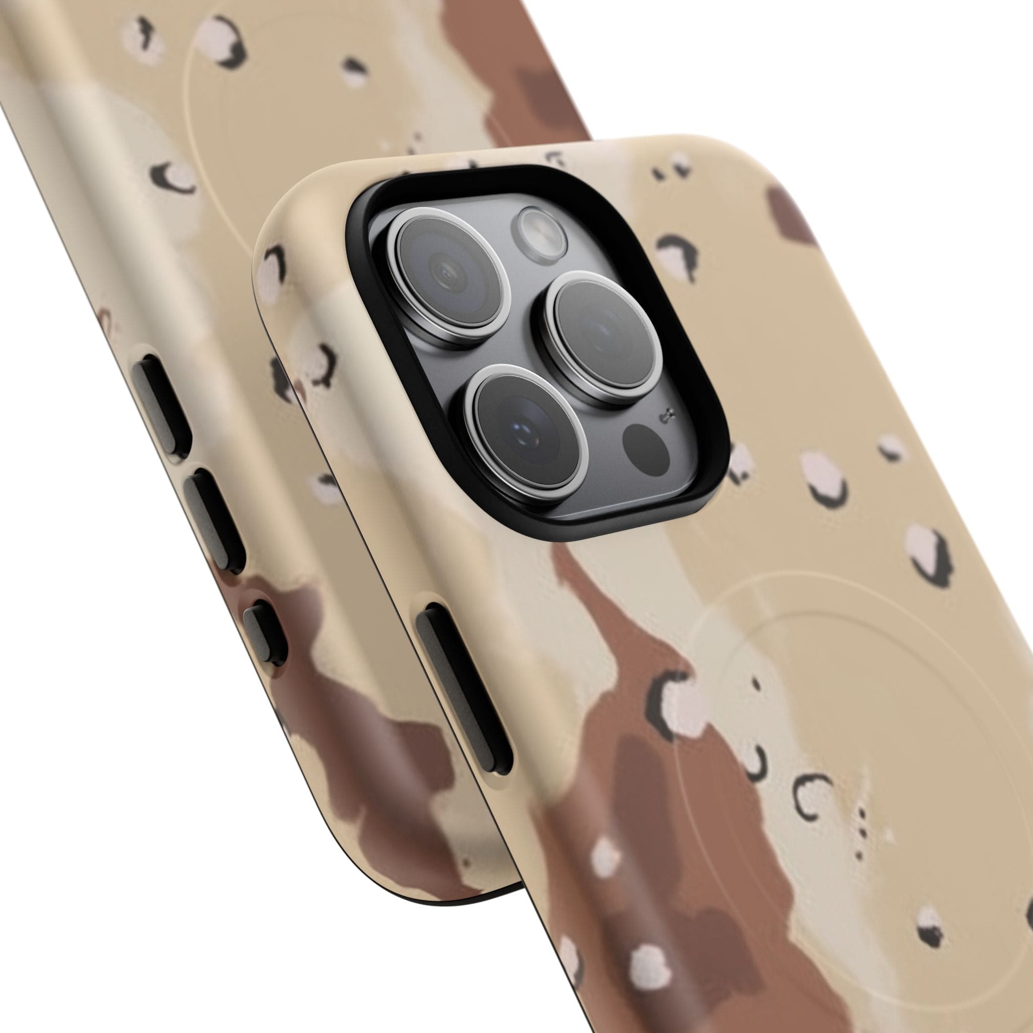 Chocolate Chip Camo Tough Magnetic iPhone Case
