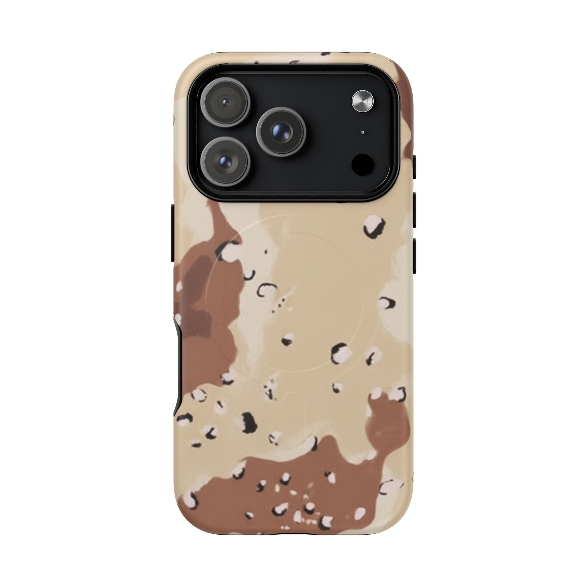 Chocolate Chip Camo Tough Magnetic iPhone Case