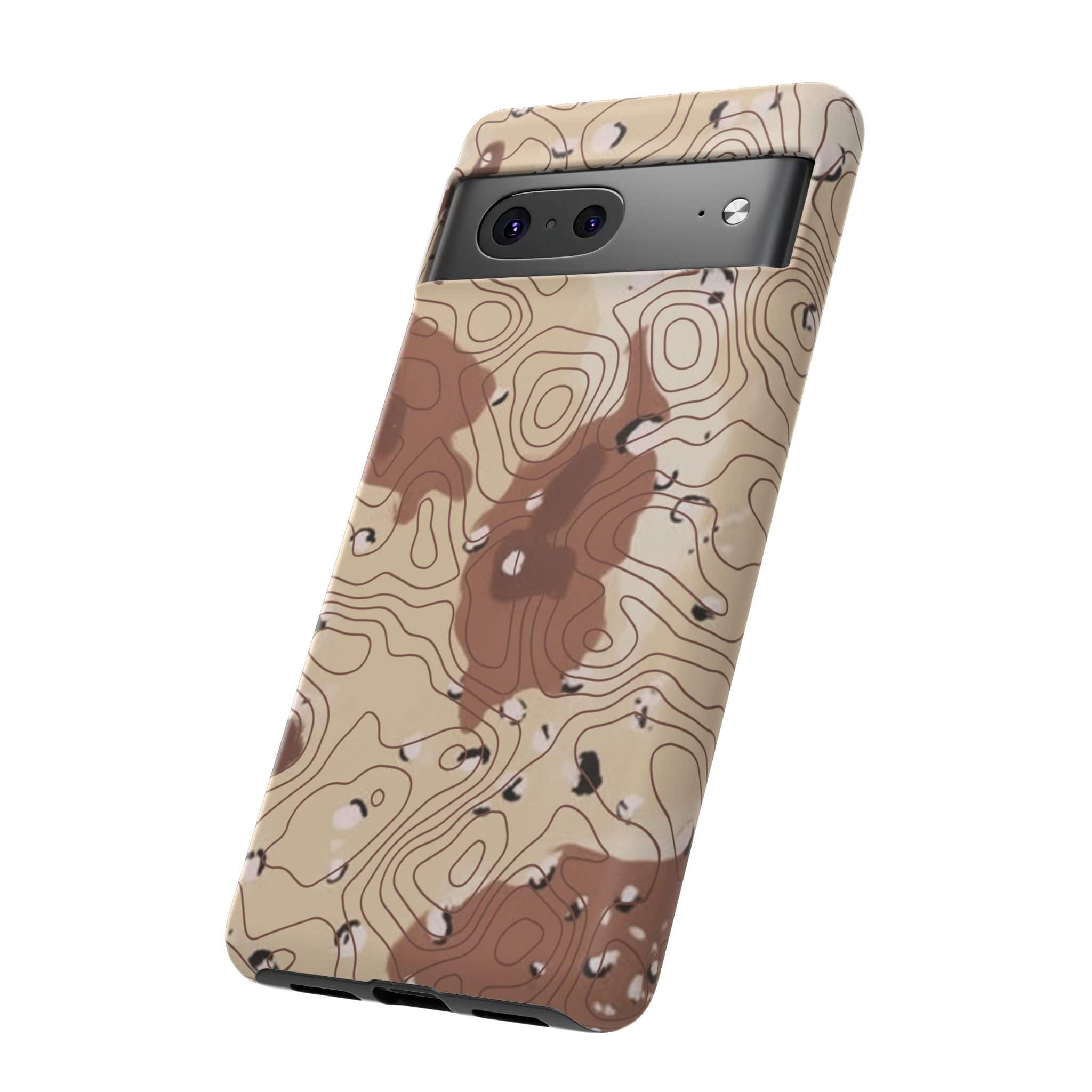 Chocolate Chip Topo Tough Android Case