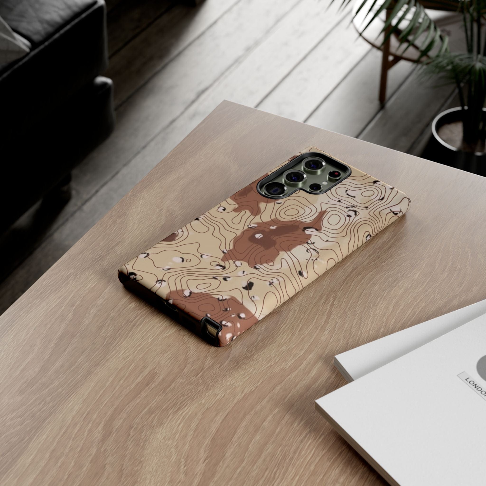 Chocolate Chip Topo Tough Android Case