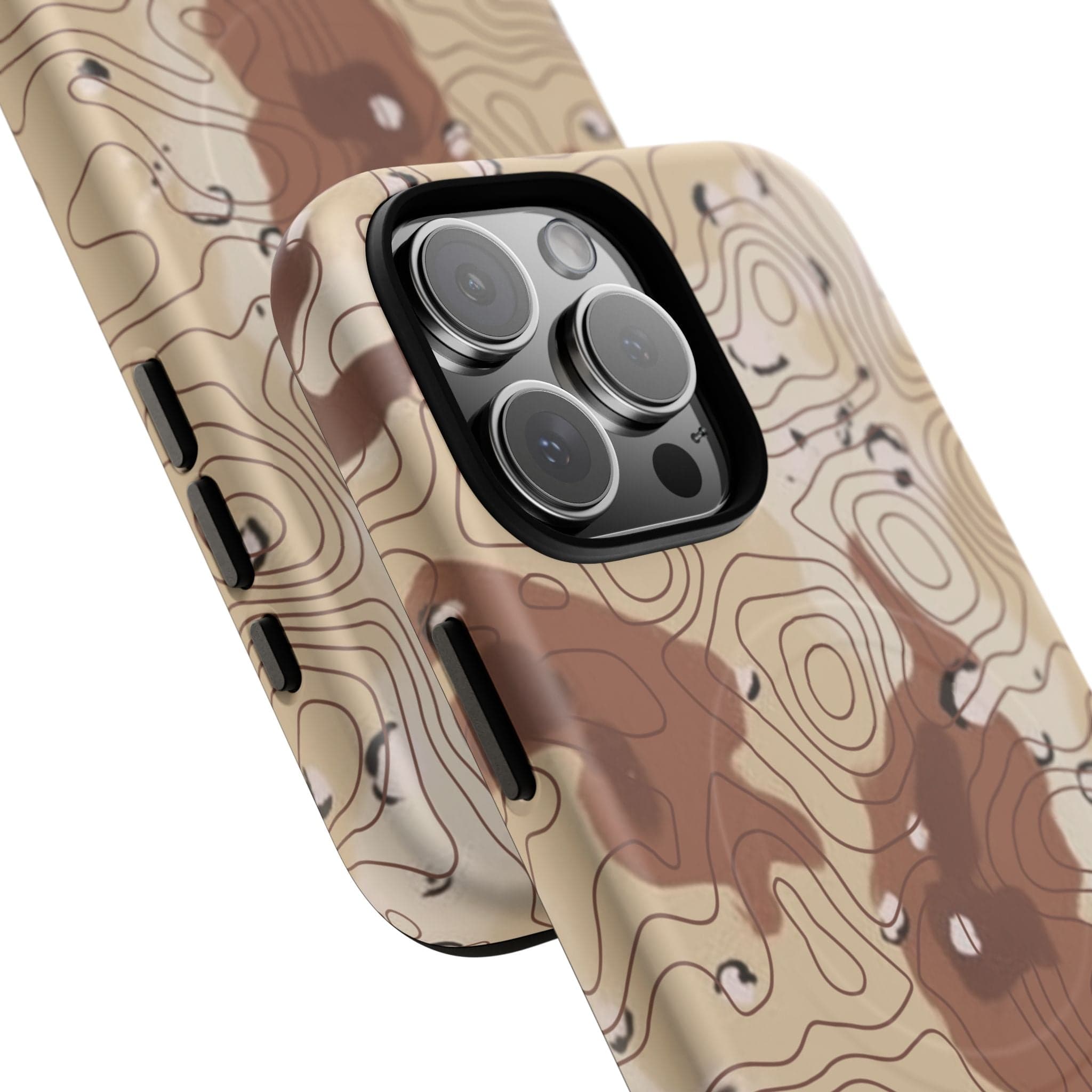 Chocolate Chip Topo Tough Magnetic iPhone Case