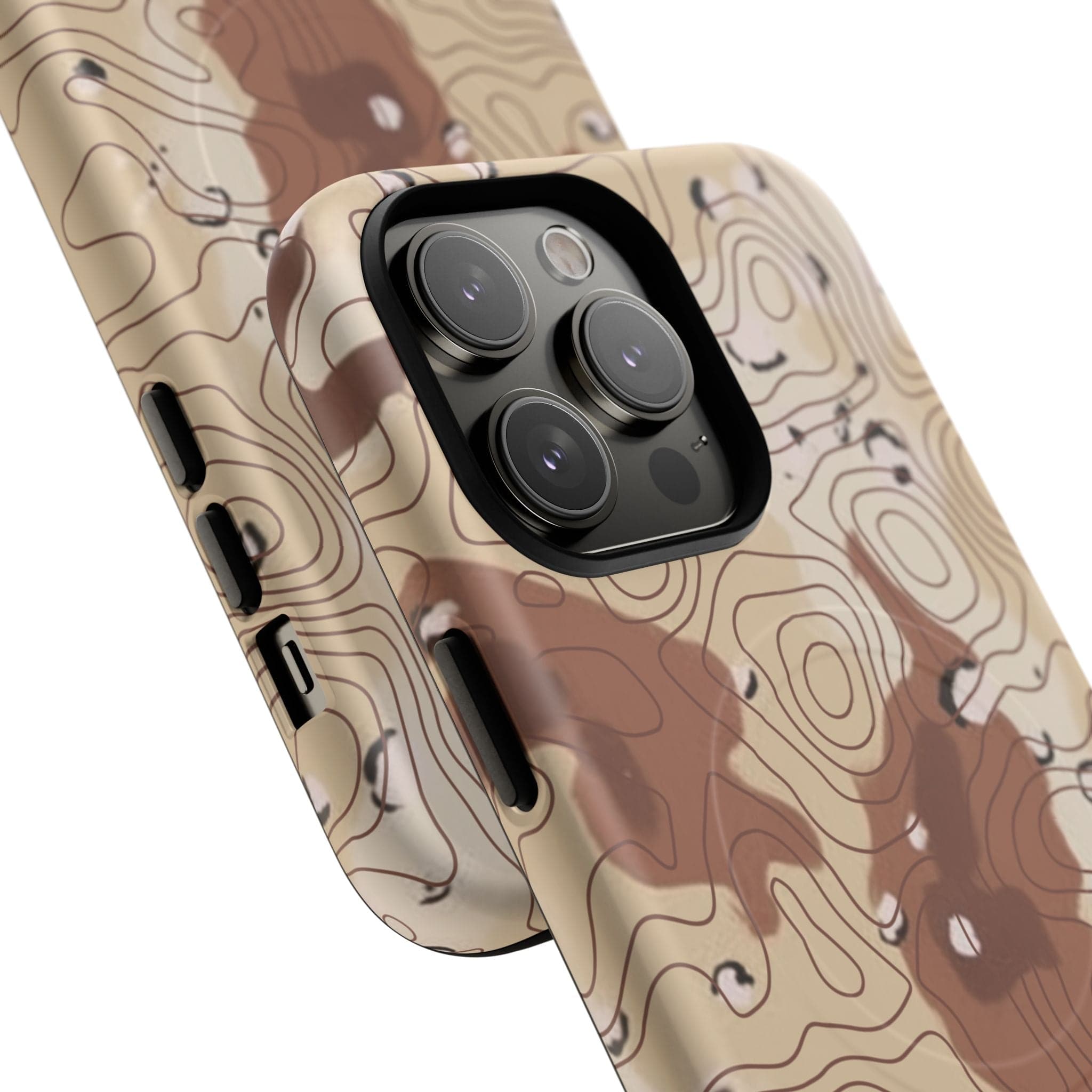 Chocolate Chip Topo Tough Magnetic iPhone Case
