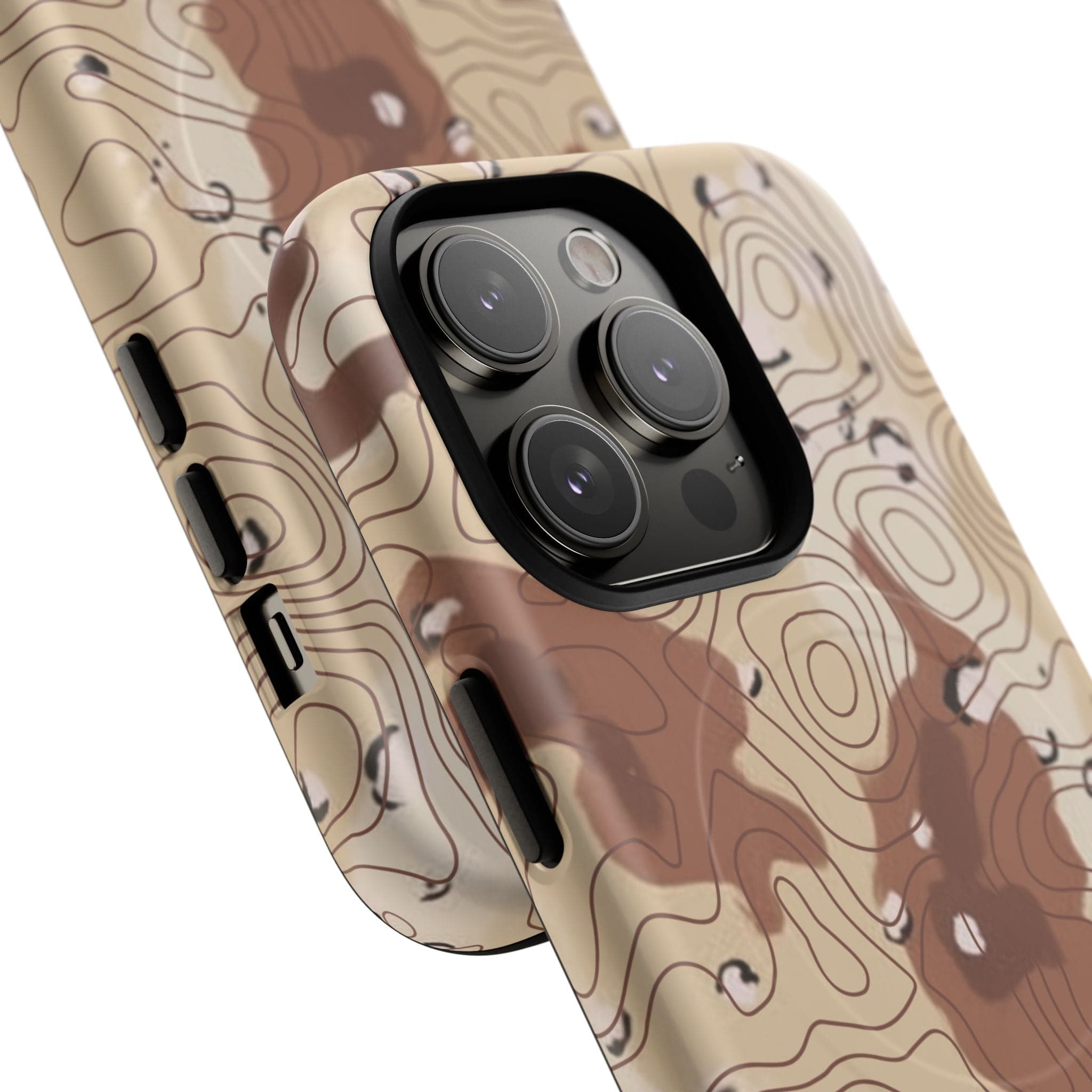 Chocolate Chip Topo Tough Magnetic iPhone Case