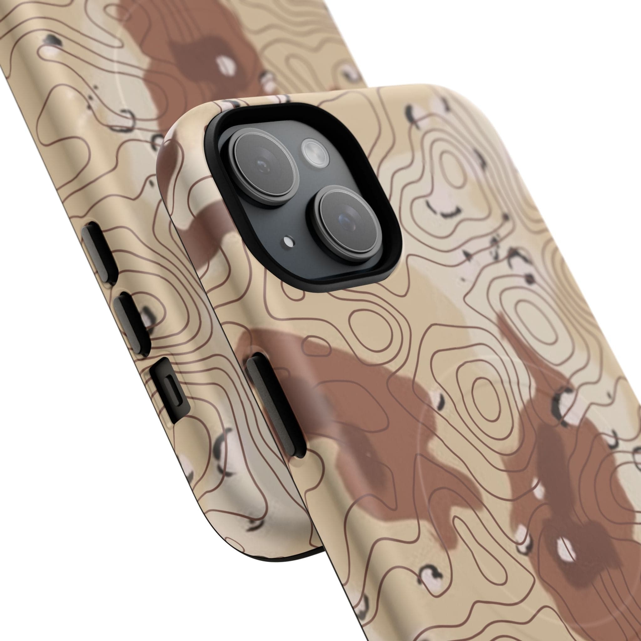 Chocolate Chip Topo Tough Magnetic iPhone Case