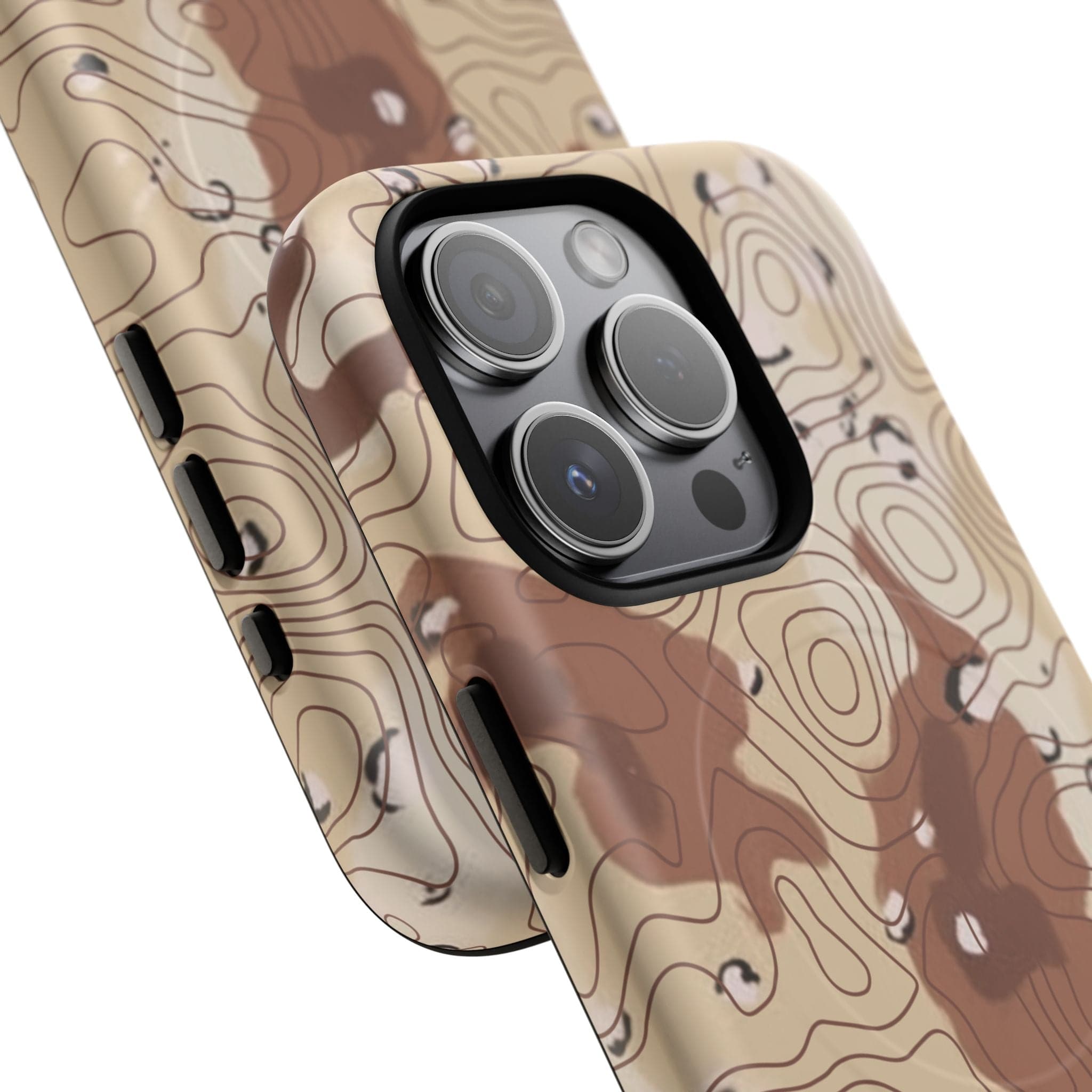 Chocolate Chip Topo Tough Magnetic iPhone Case