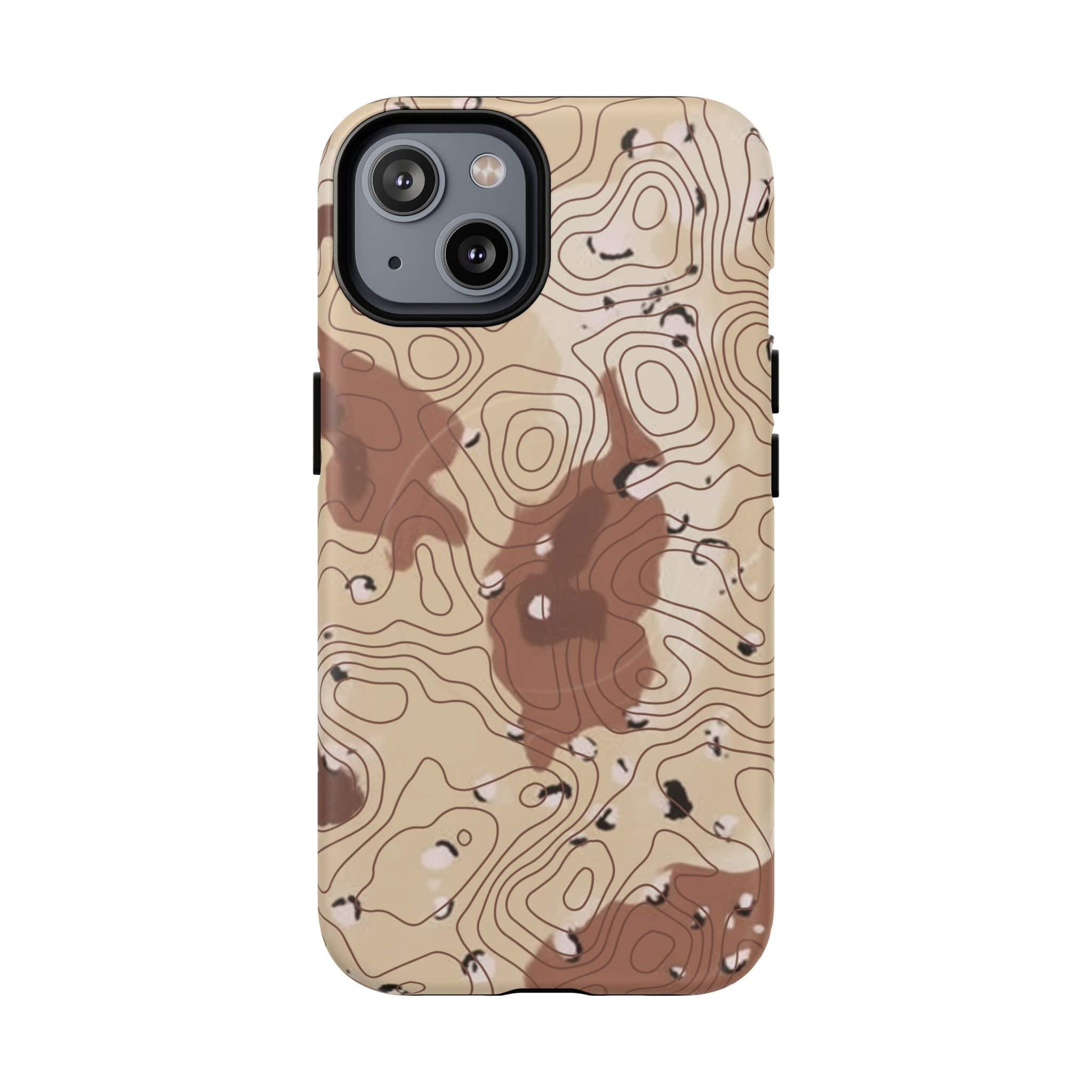 Chocolate Chip Topo Tough Magnetic iPhone Case
