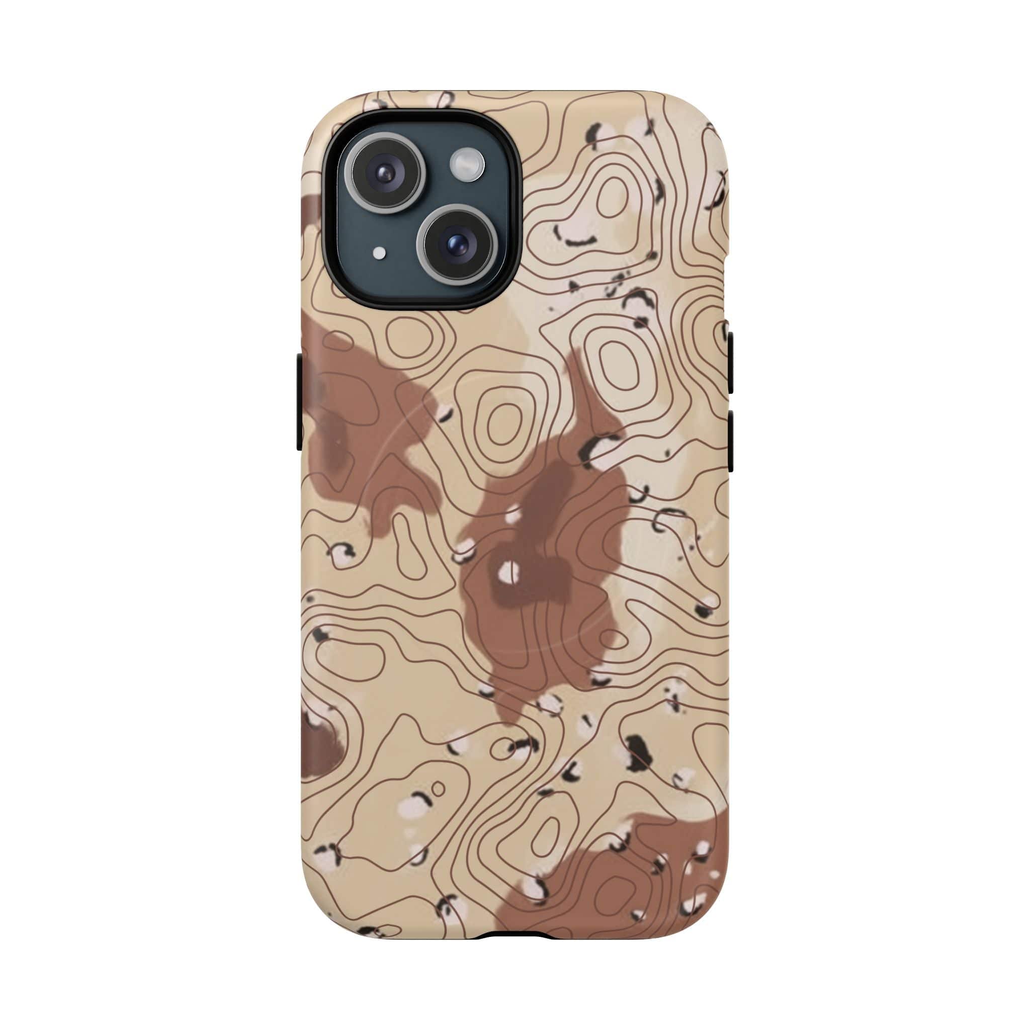Chocolate Chip Topo Tough Magnetic iPhone Case