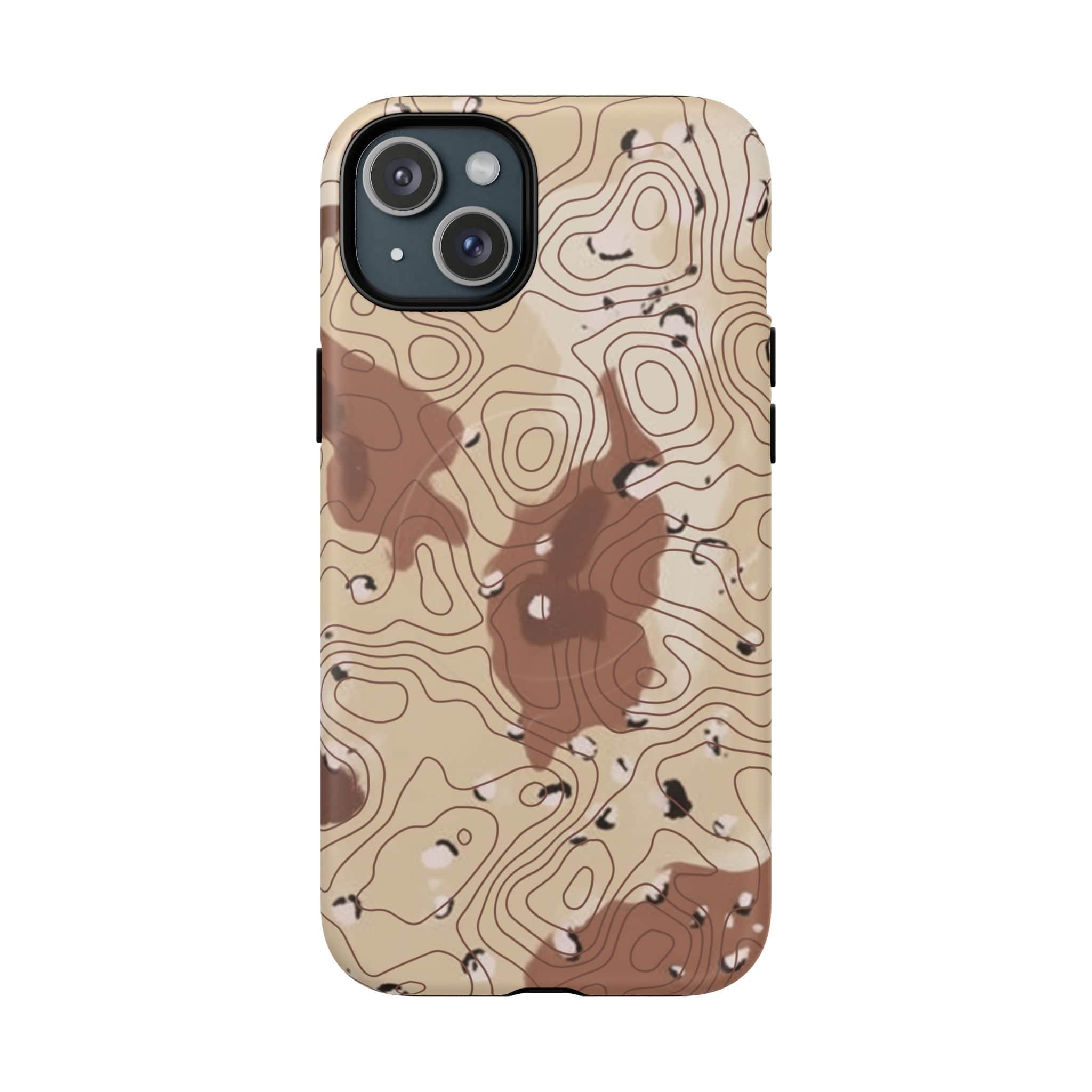 Chocolate Chip Topo Tough Magnetic iPhone Case