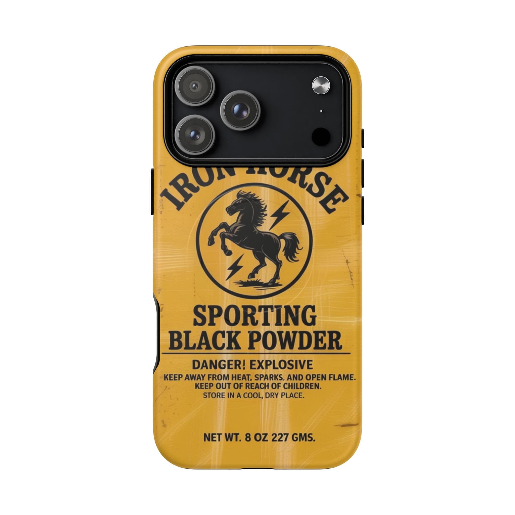 Iron Horse Black Powder Tough Magnetic iPhone Case