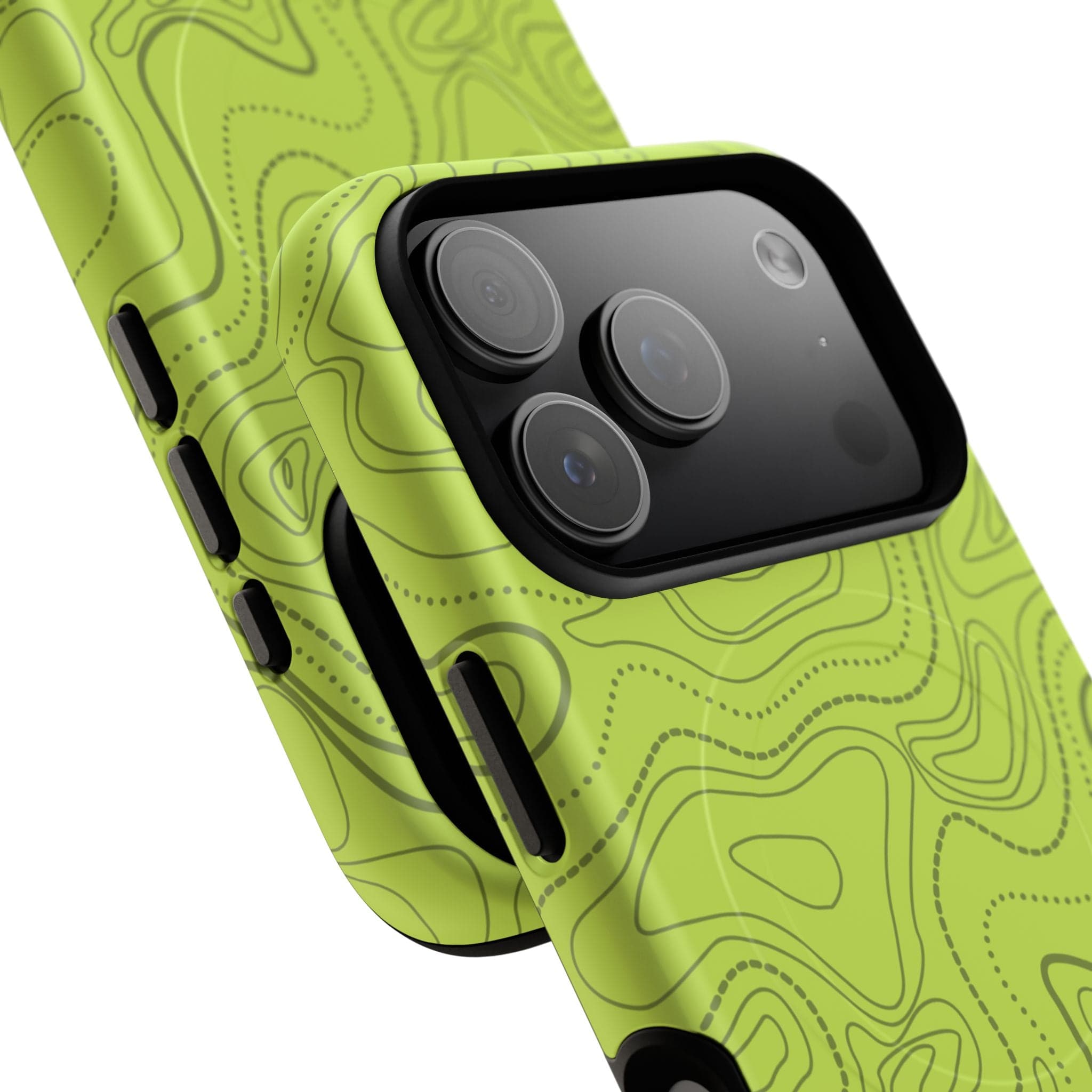 Signal Green Topo Tough Magnetic iPhone Case