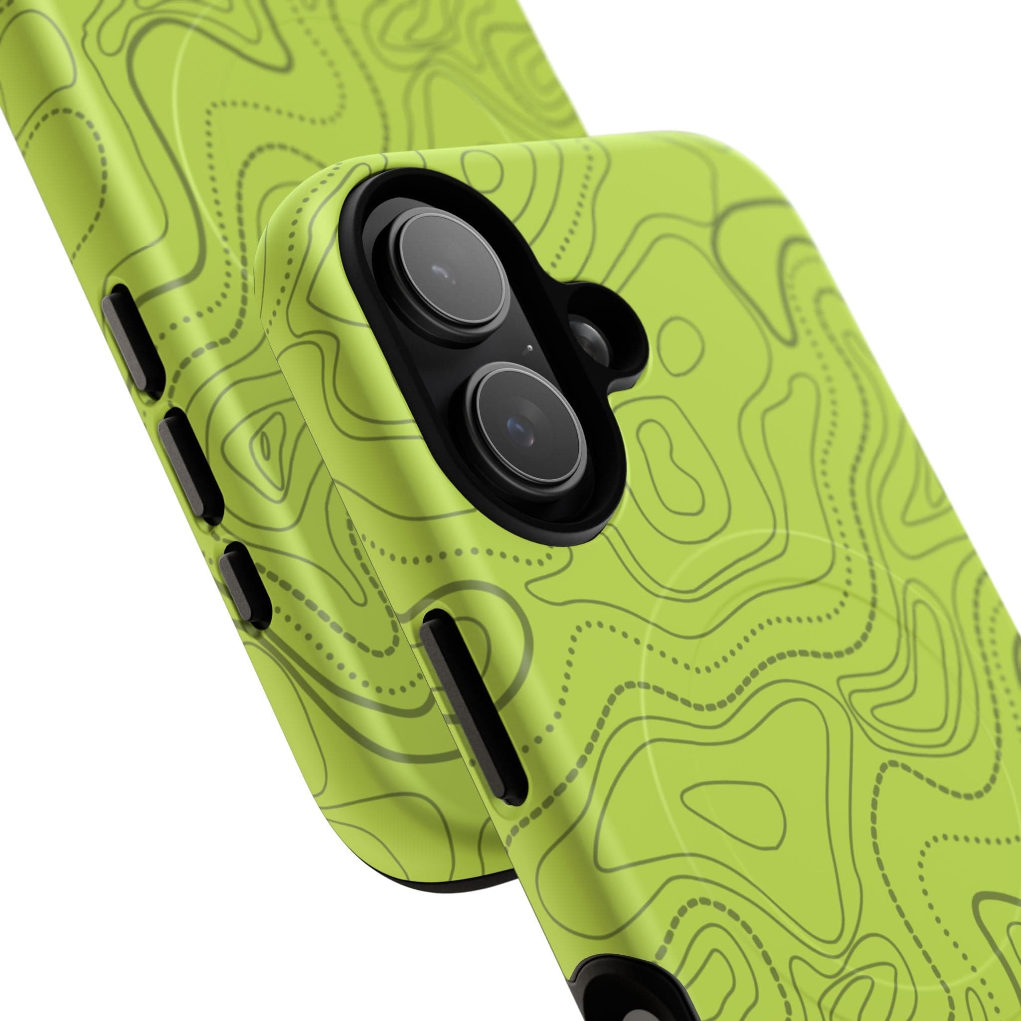 Signal Green Topo Tough Magnetic iPhone Case