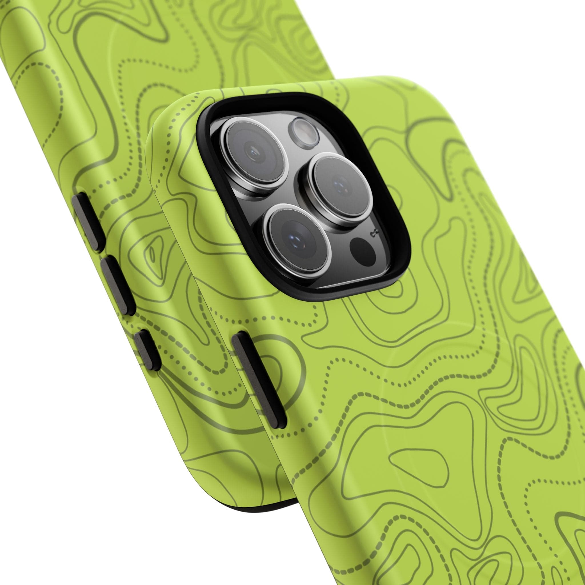 Signal Green Topo Tough Magnetic iPhone Case