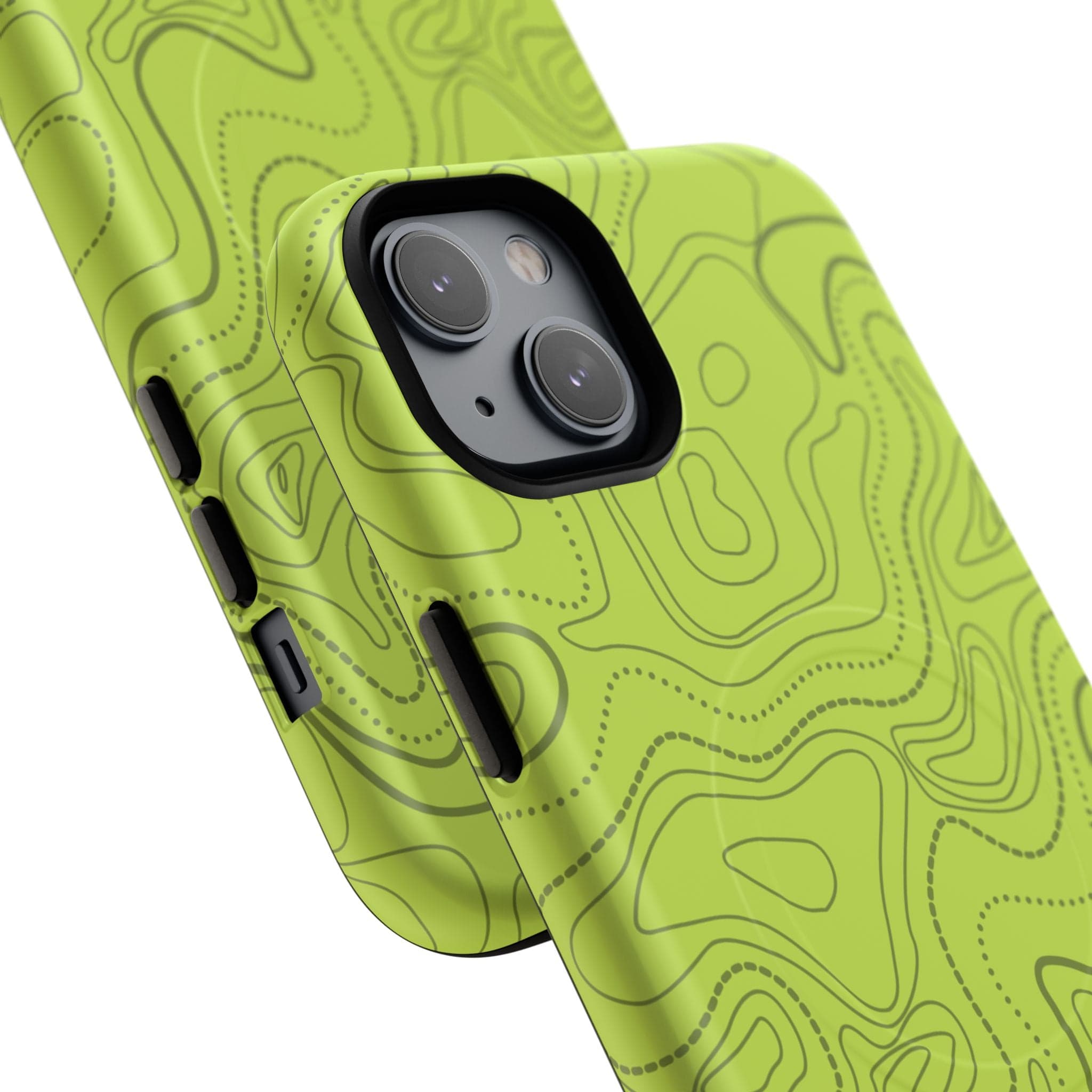 Signal Green Topo Tough Magnetic iPhone Case