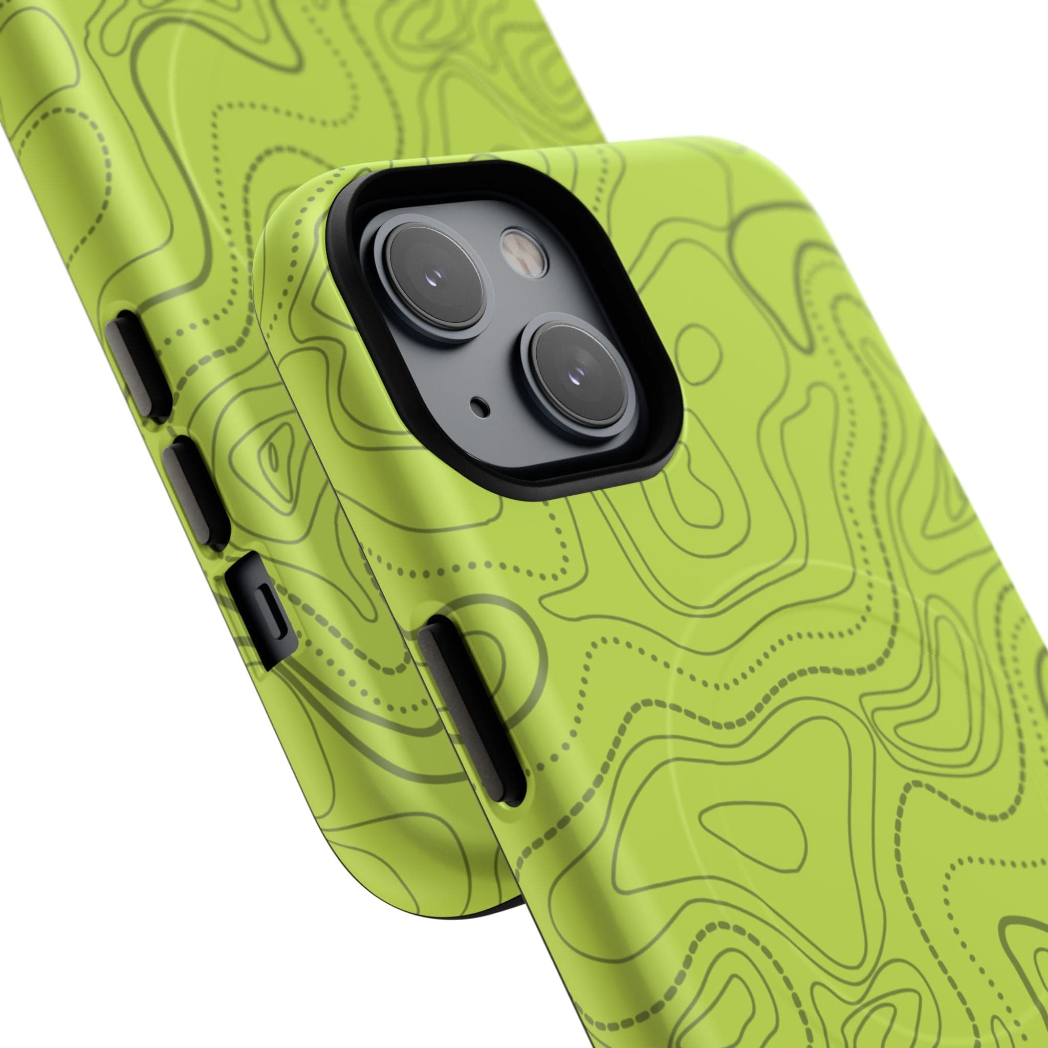 Signal Green Topo Tough Magnetic iPhone Case