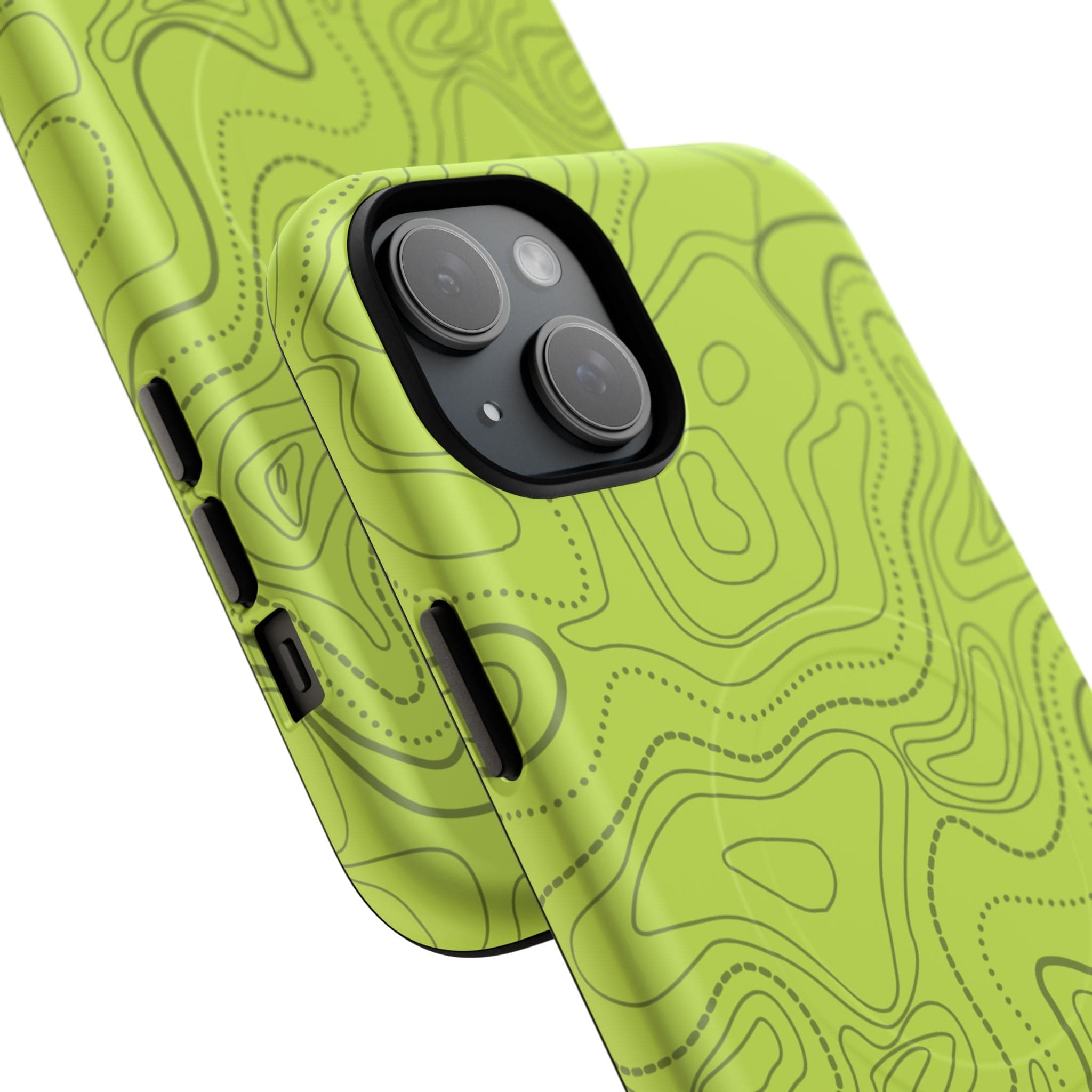 Signal Green Topo Tough Magnetic iPhone Case