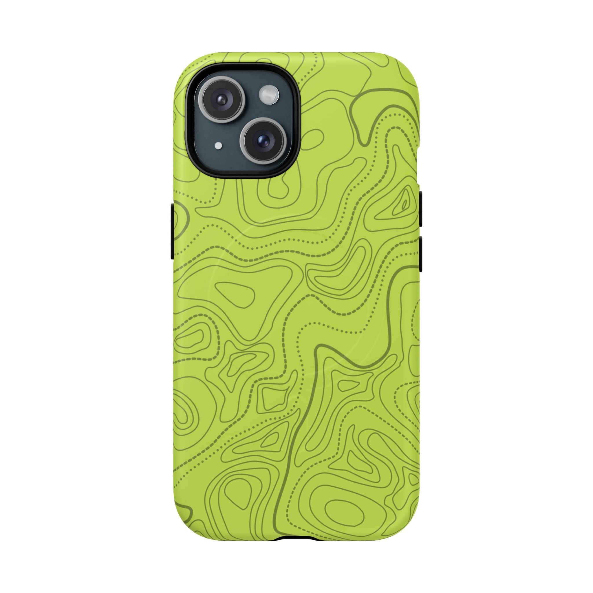 Signal Green Topo Tough Magnetic iPhone Case