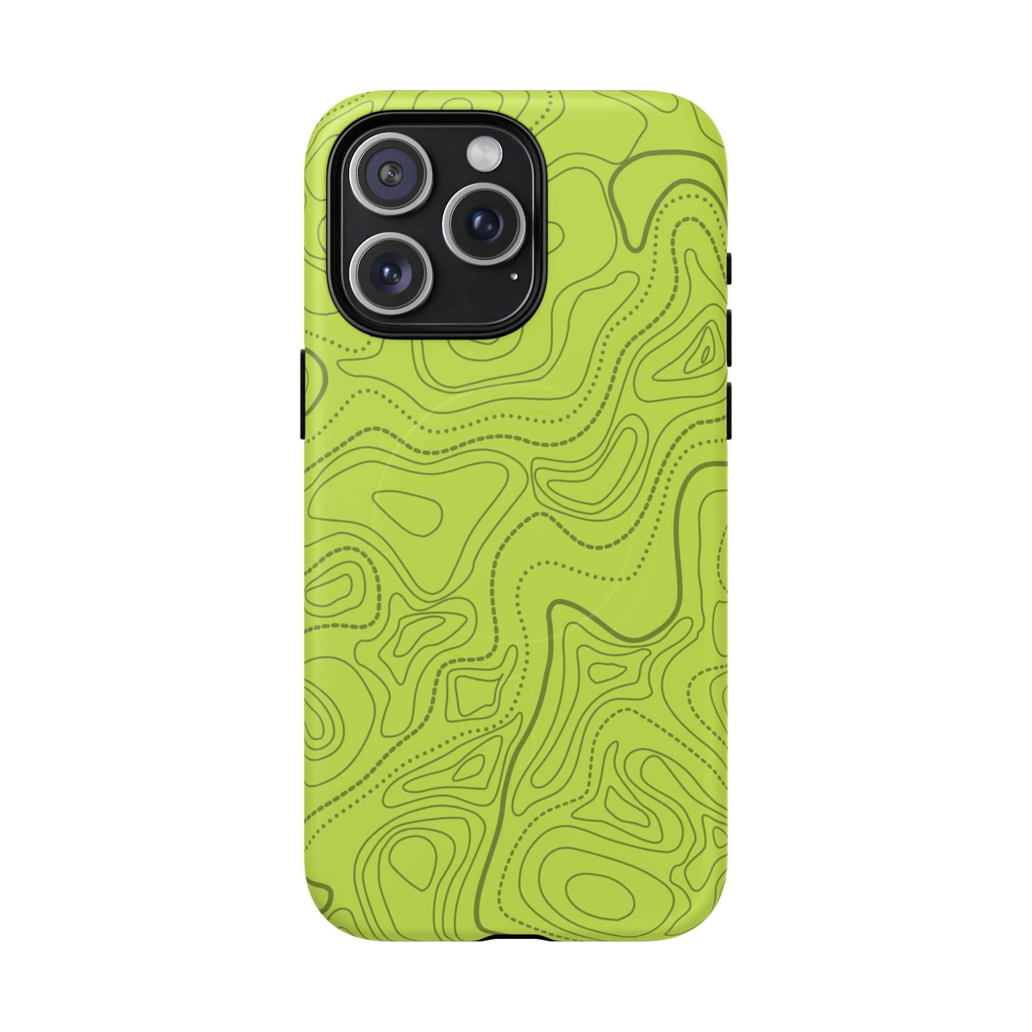 Signal Green Topo Tough Magnetic iPhone Case