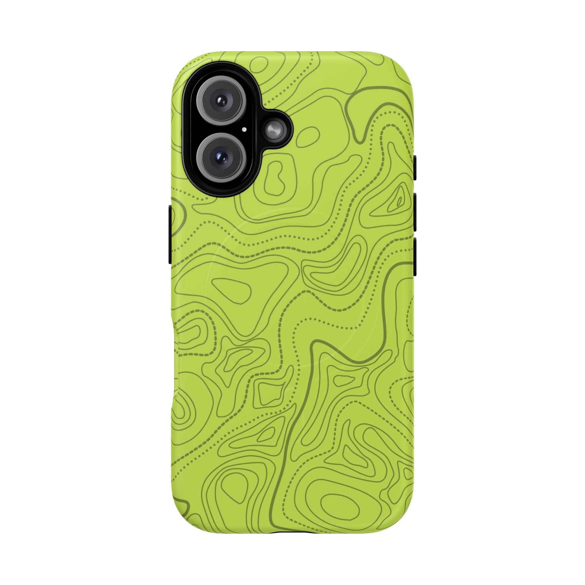 Signal Green Topo Tough Magnetic iPhone Case