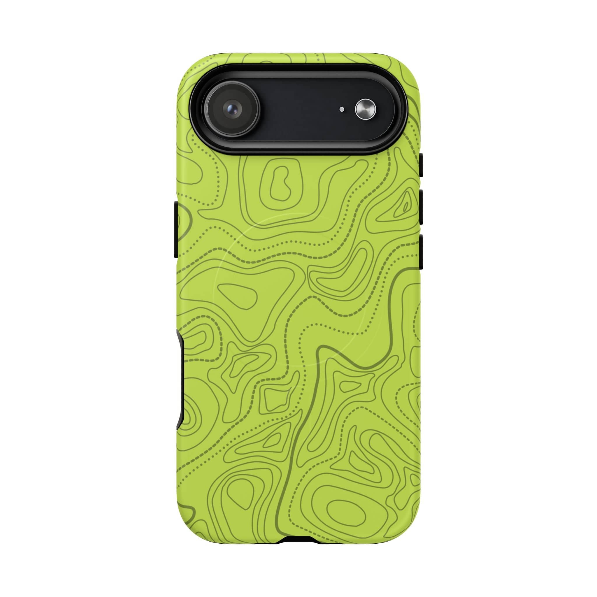 Signal Green Topo Tough Magnetic iPhone Case