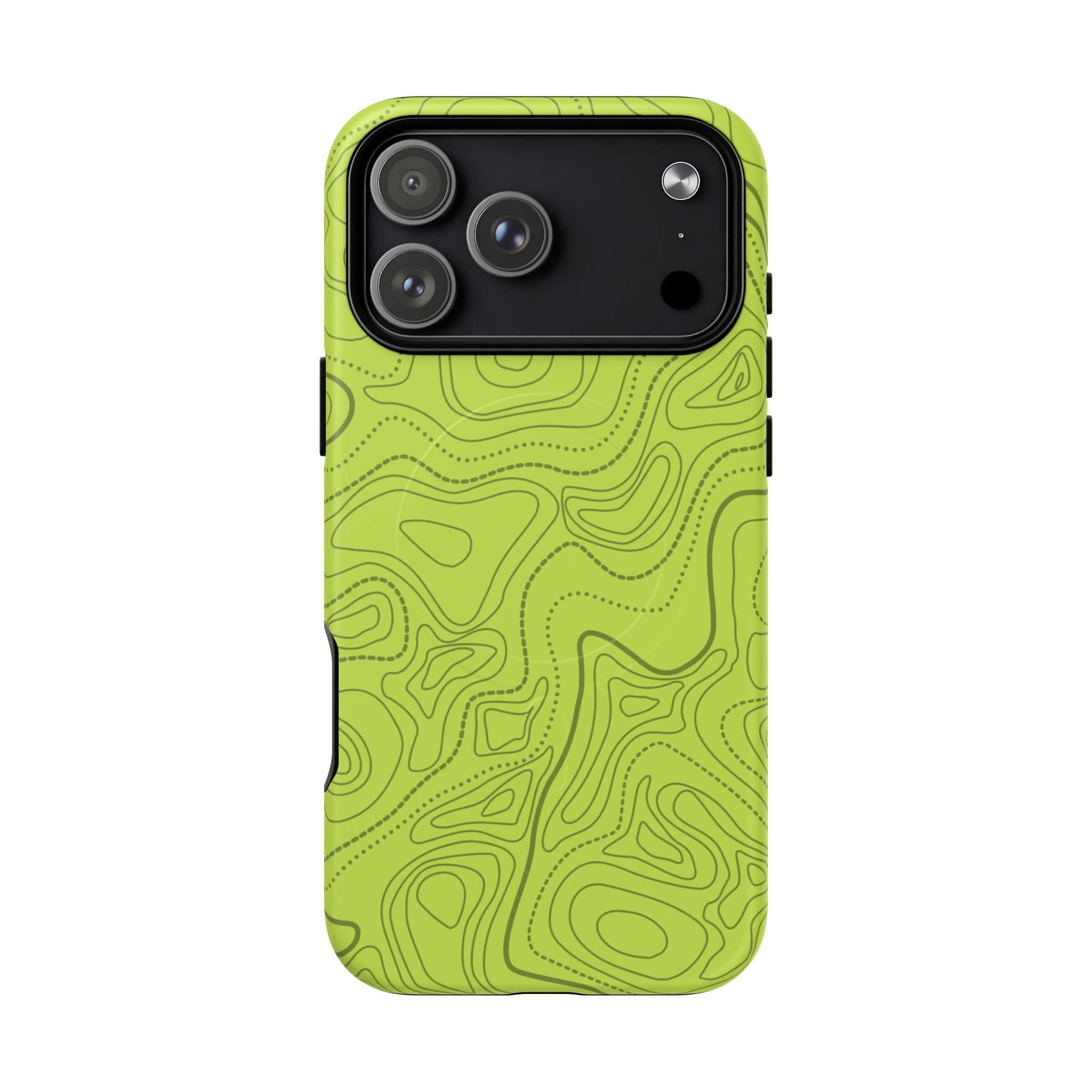 Signal Green Topo Tough Magnetic iPhone Case