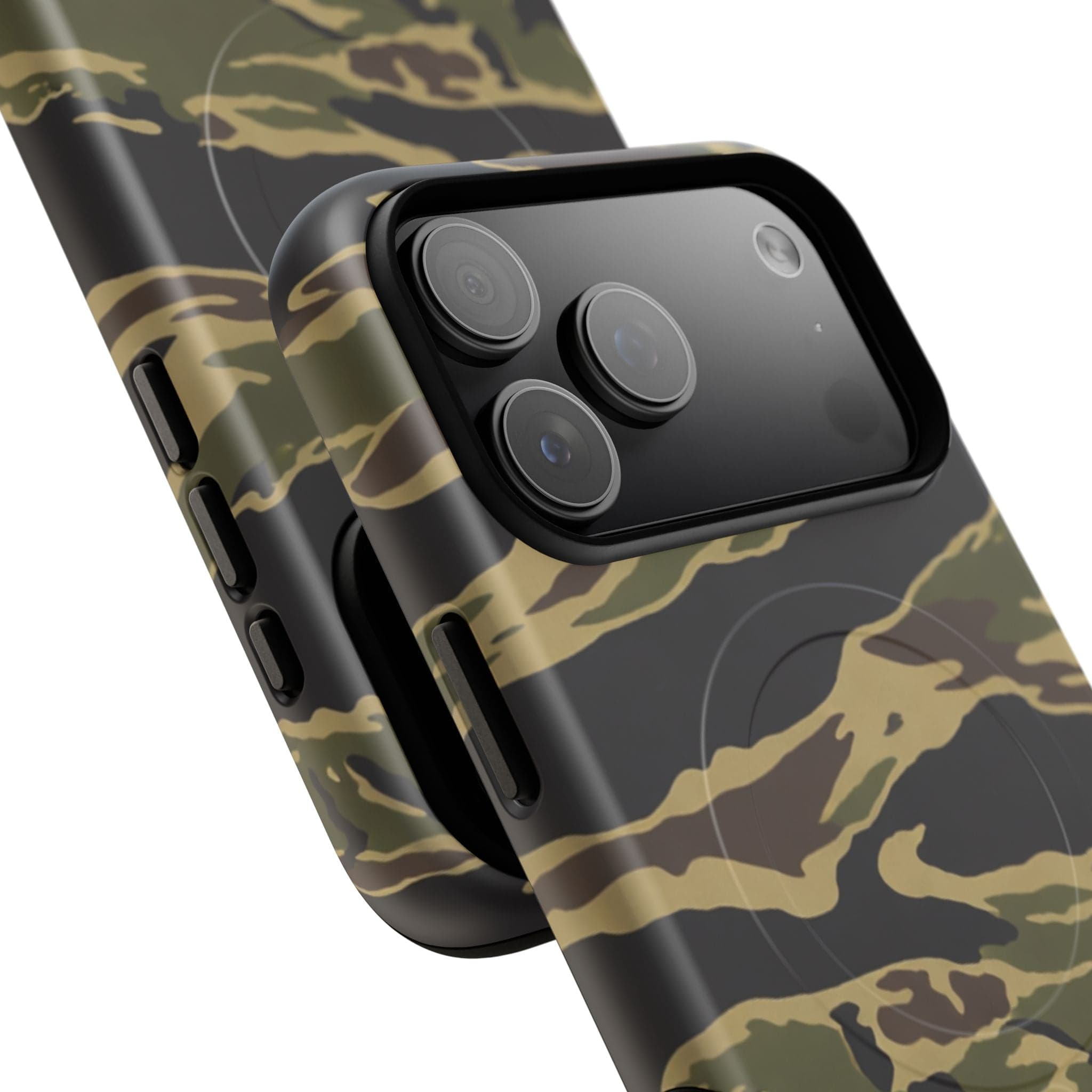 Tiger Stripe Camo Tough Magnetic iPhone Case