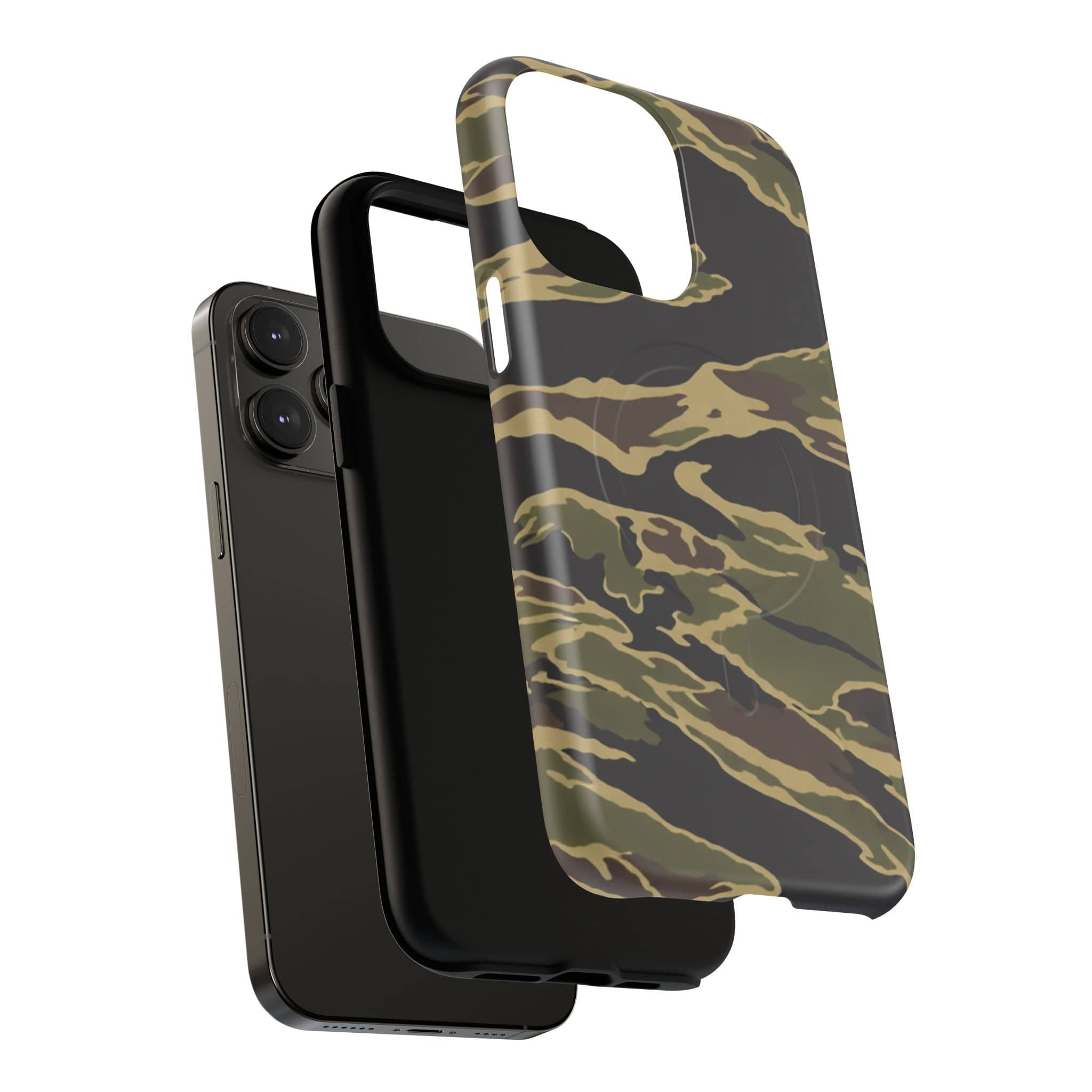 Tiger Stripe Camo Tough Magnetic iPhone Case