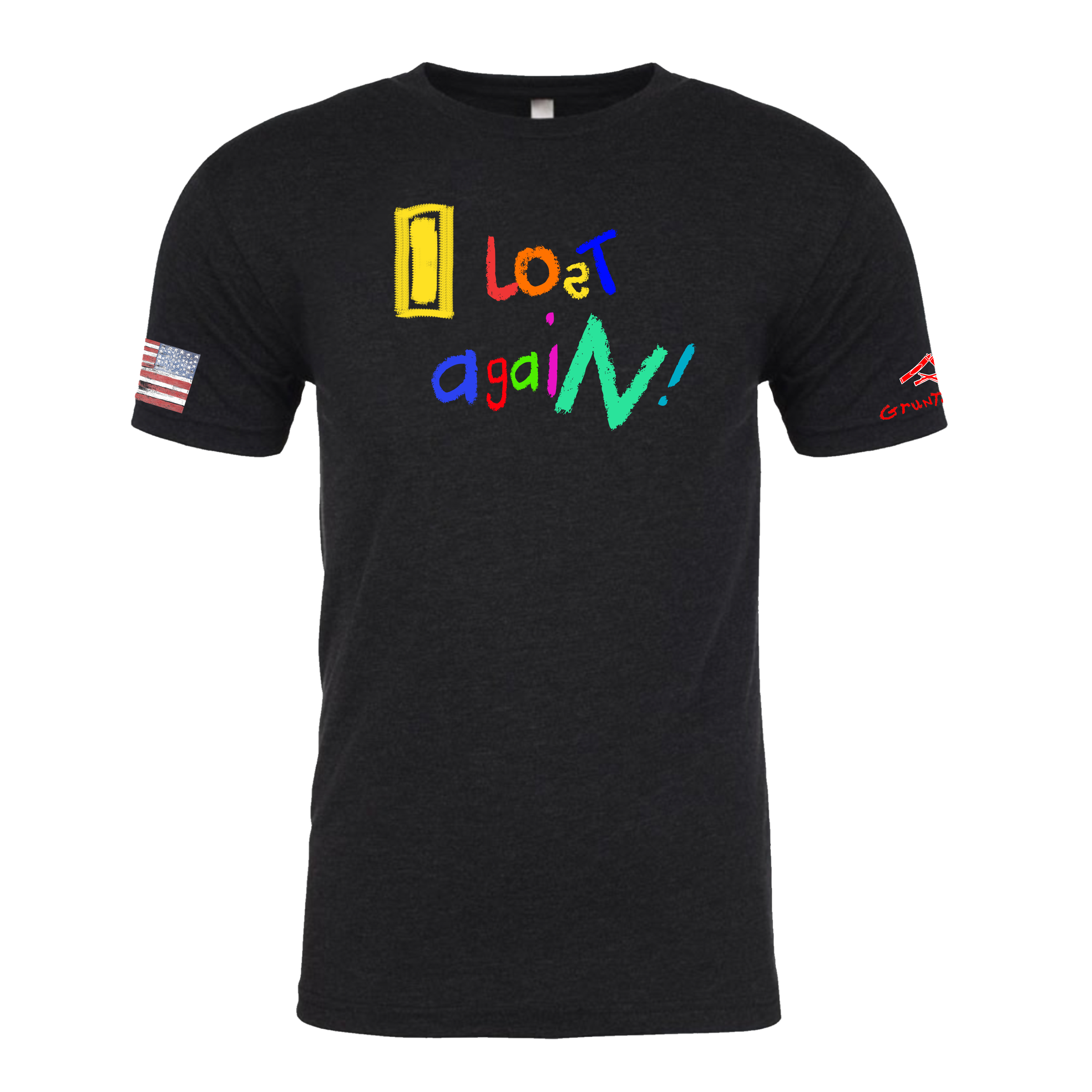 LT LOST AGAIN Crayon Shirt (OD OR CHARCOAL GRAY)