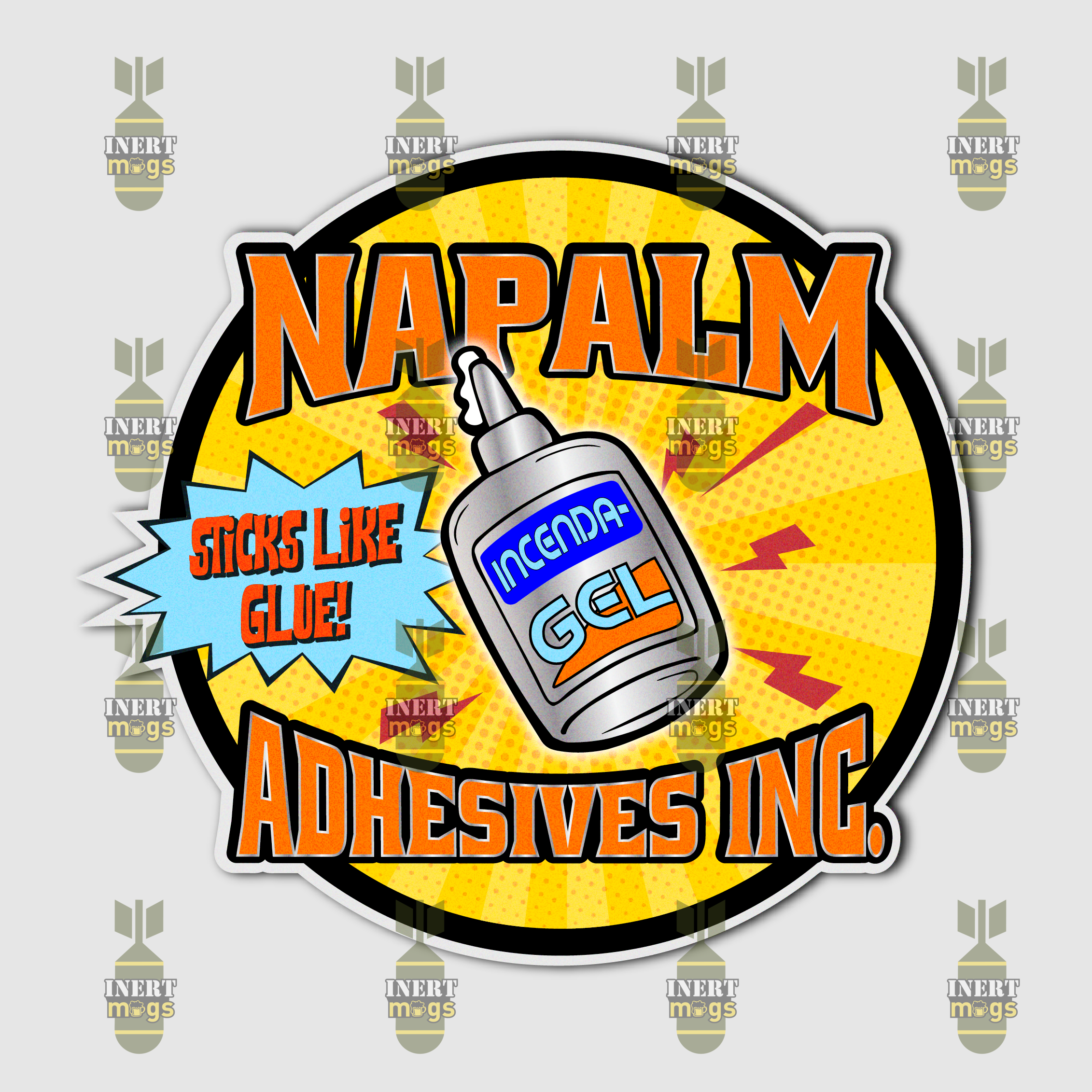Napalm Adhesives Co. Sticker