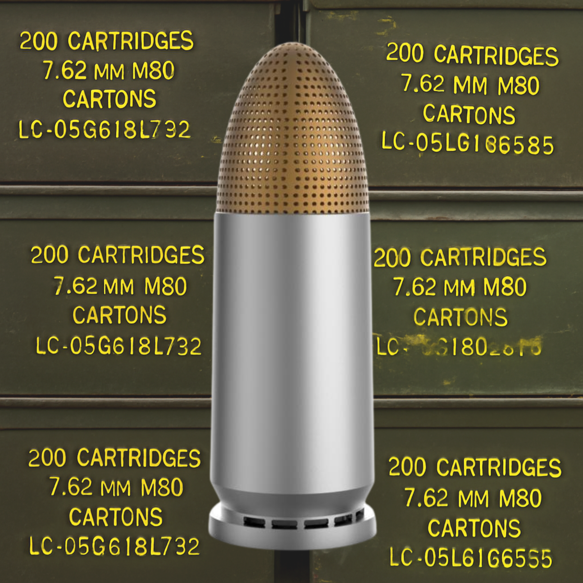 9mm Bullet Portable Bluetooth Speaker (Nickle)