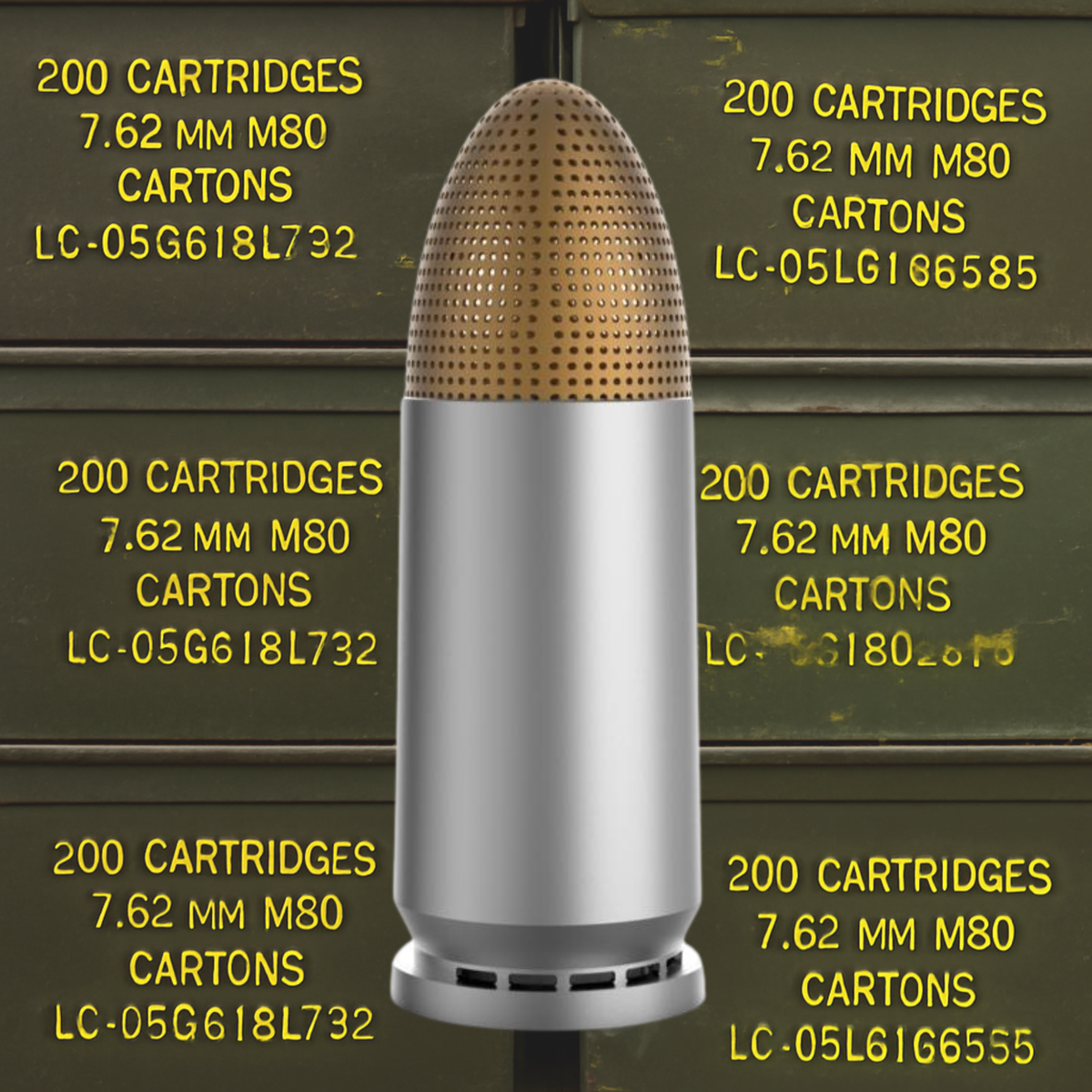 9mm Bullet Portable Bluetooth Speaker (Nickle)
