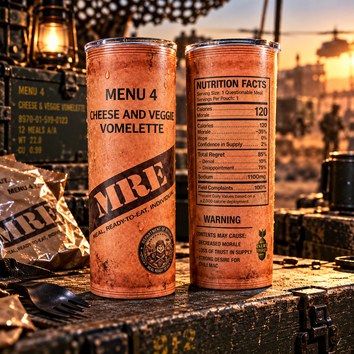 20oz MRE Cheese and Veggie Vomlette