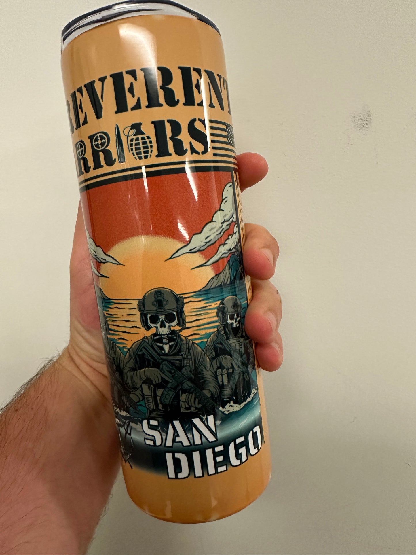 20oz Irreverent Warrior Silkies Hike, San Diego 2024 Tumbler.