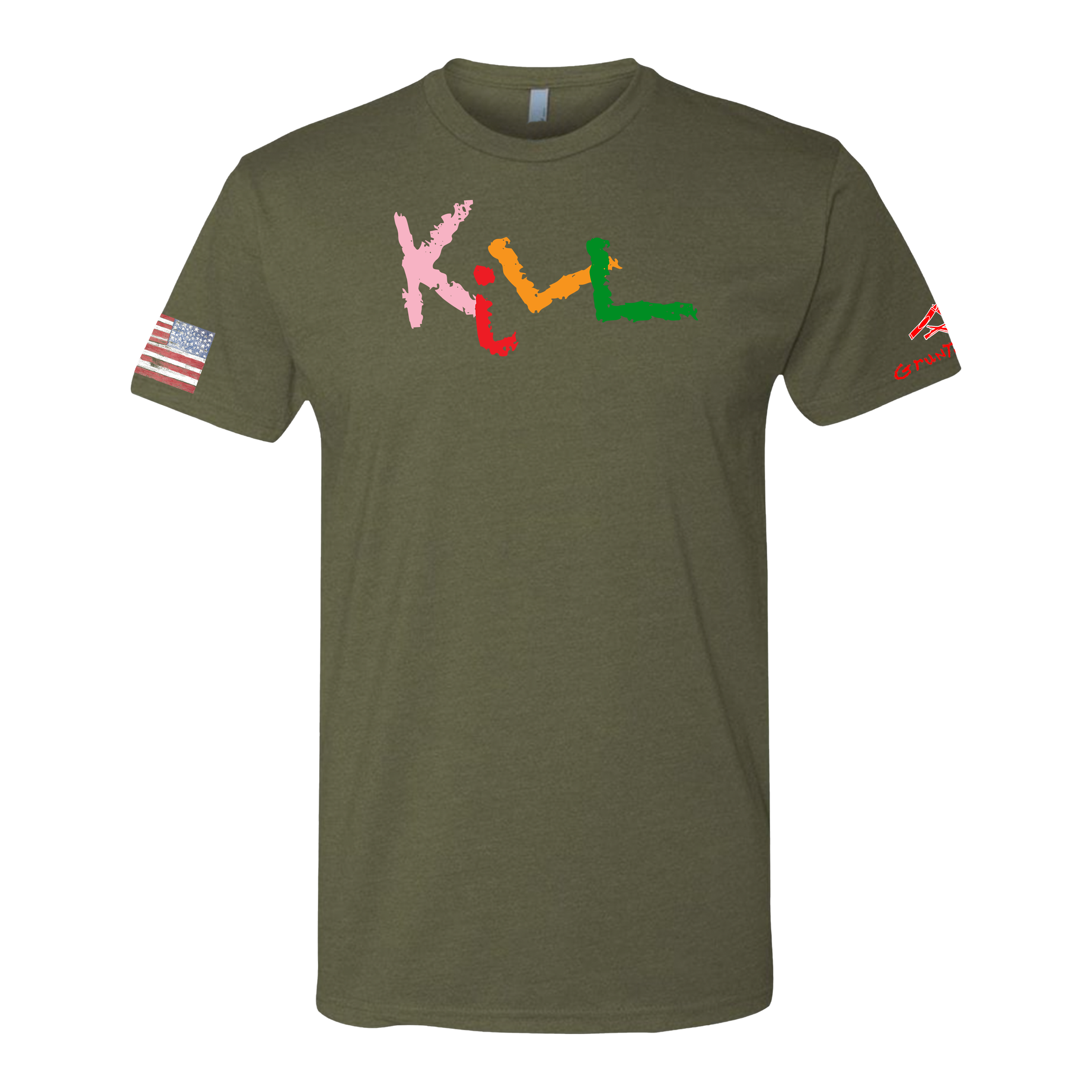 KILL-Crayon Shirt (OD OR CHARCOAL GRAY)