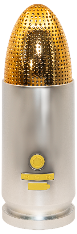 9mm Bullet Bluetooth Speaker Nickle