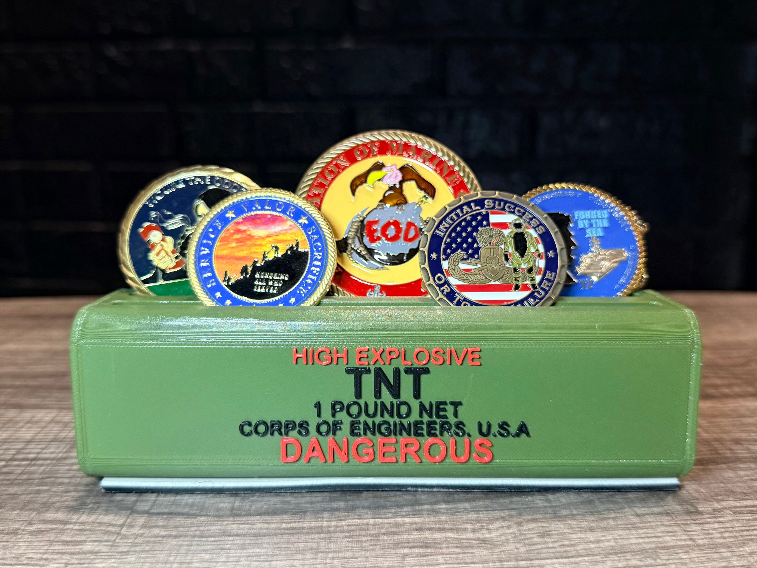 TNT Challenge Coin Holder