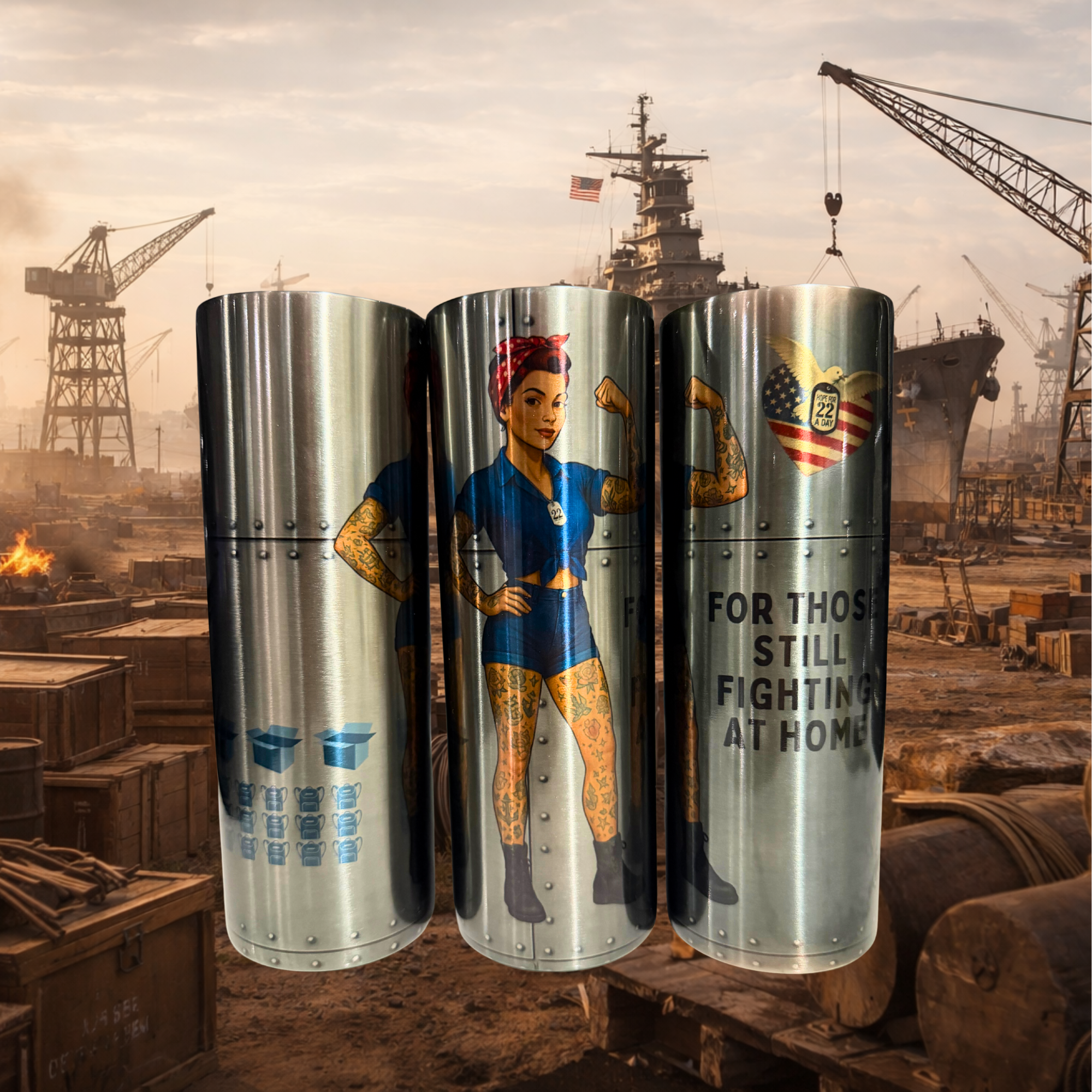 Still Fighting – Hope for 22 Steel Tumbler
