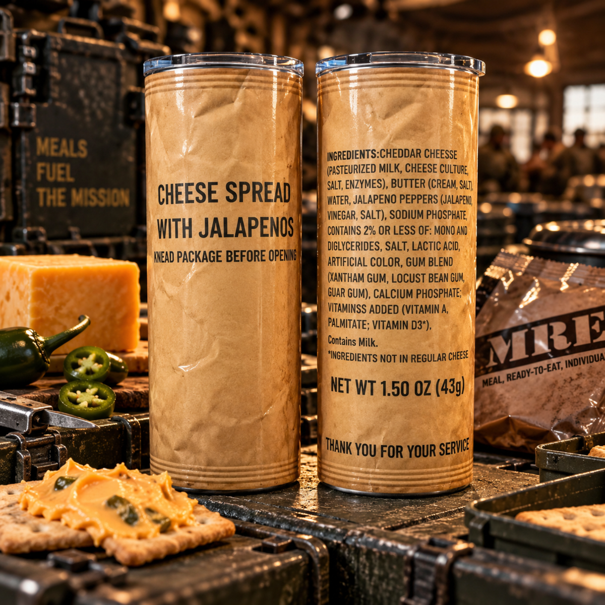 20oz MRE Jalapeño Cheese Spread Tumbler